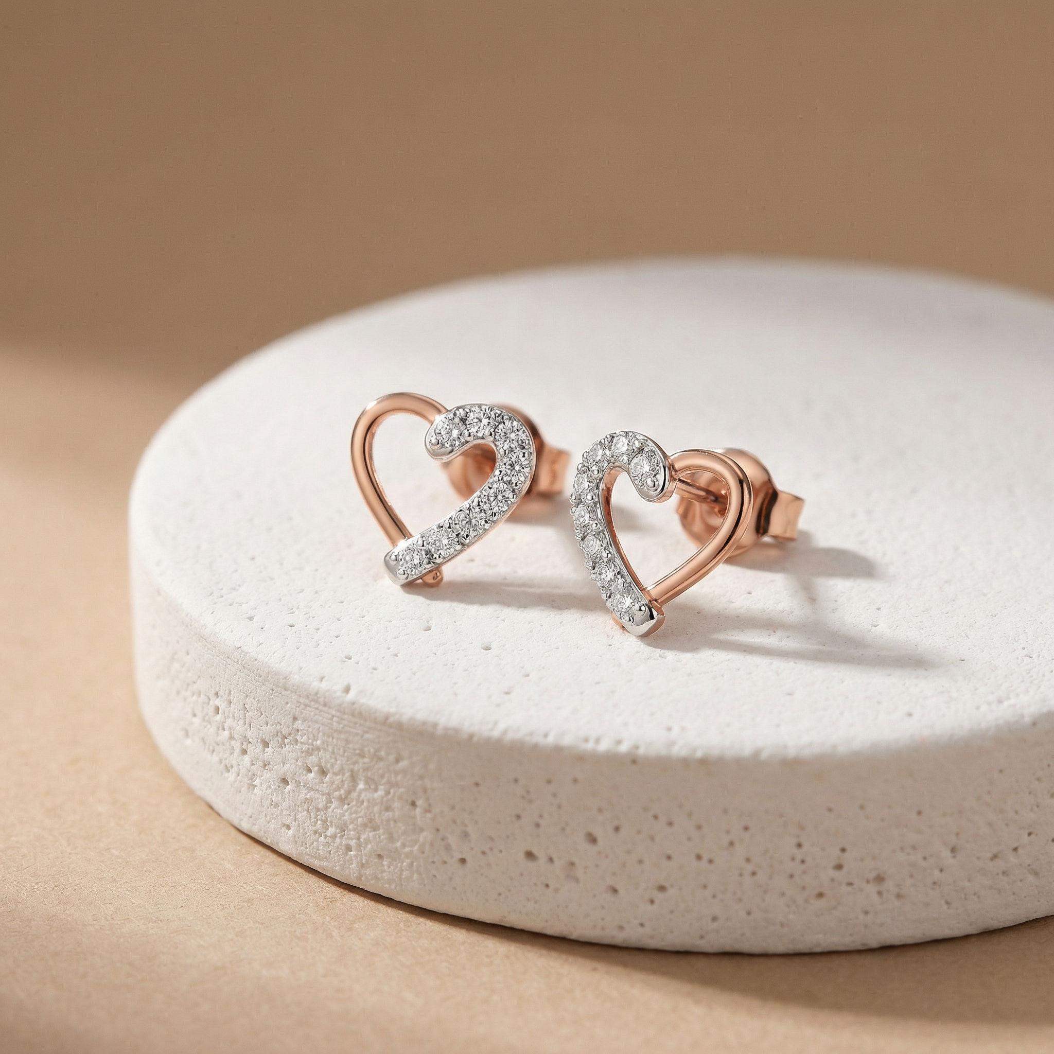 Twine Heart Studs 2