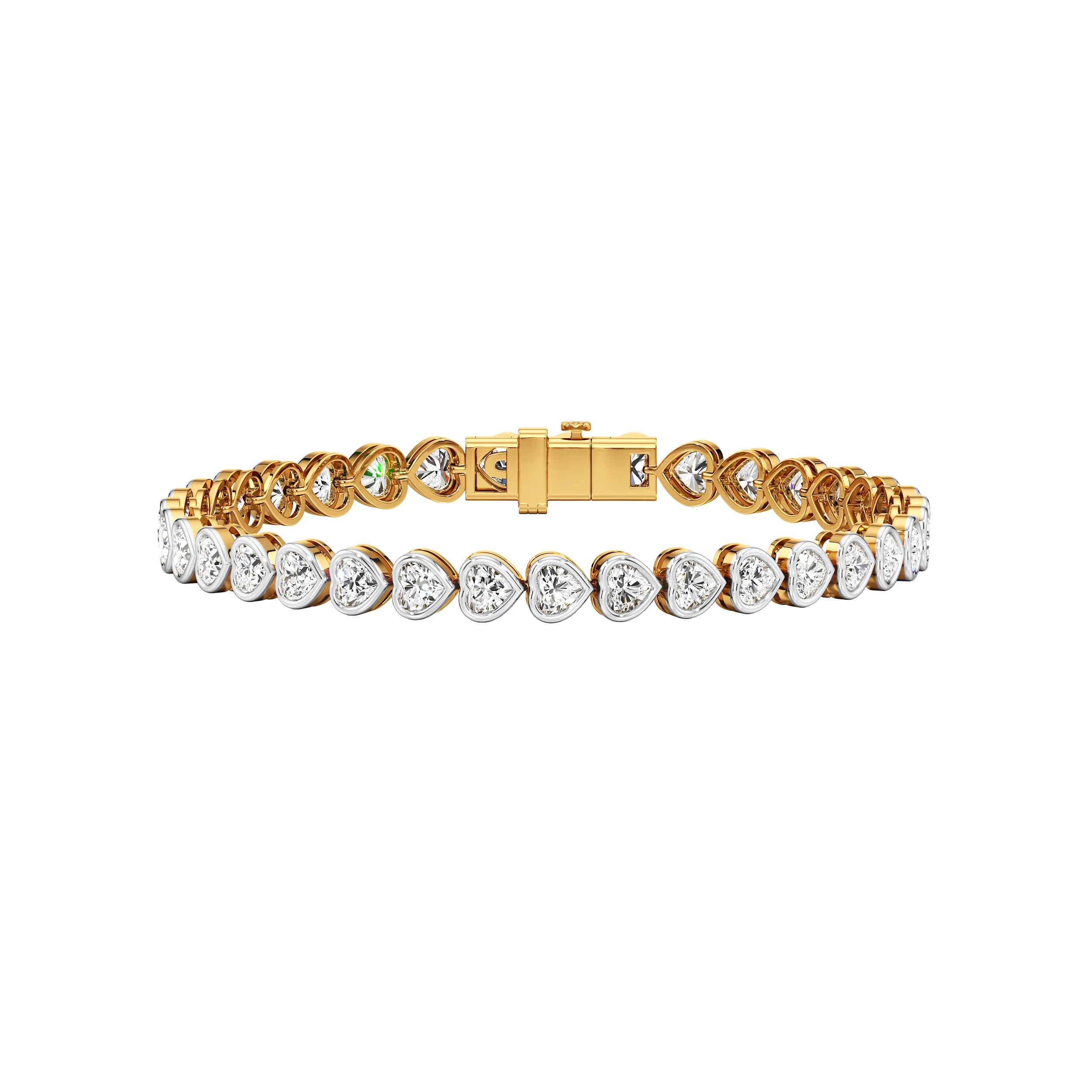 Heart Of Gold Tennis Bracelet 0