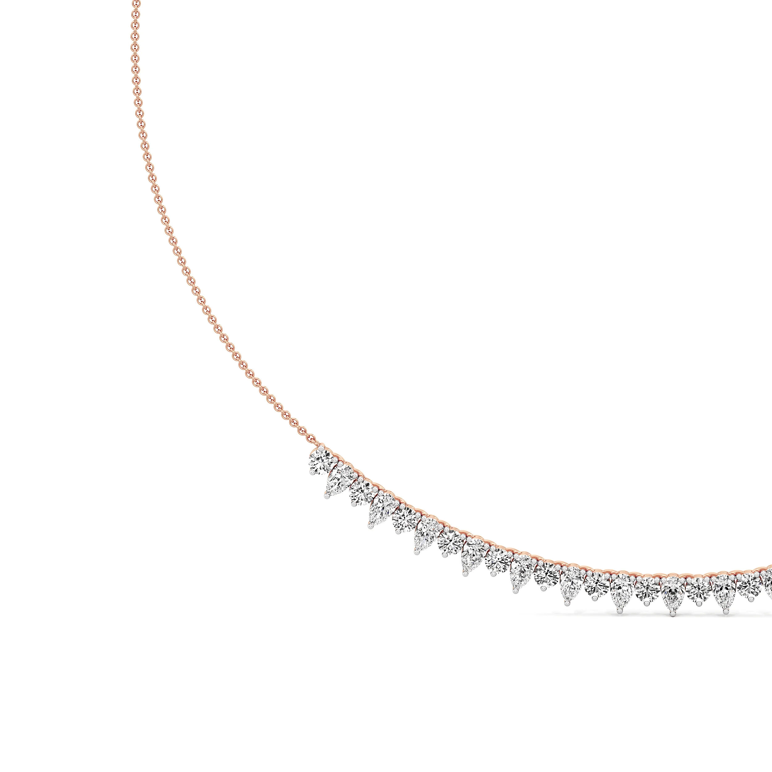 Cascade Line Diamond Necklace 9