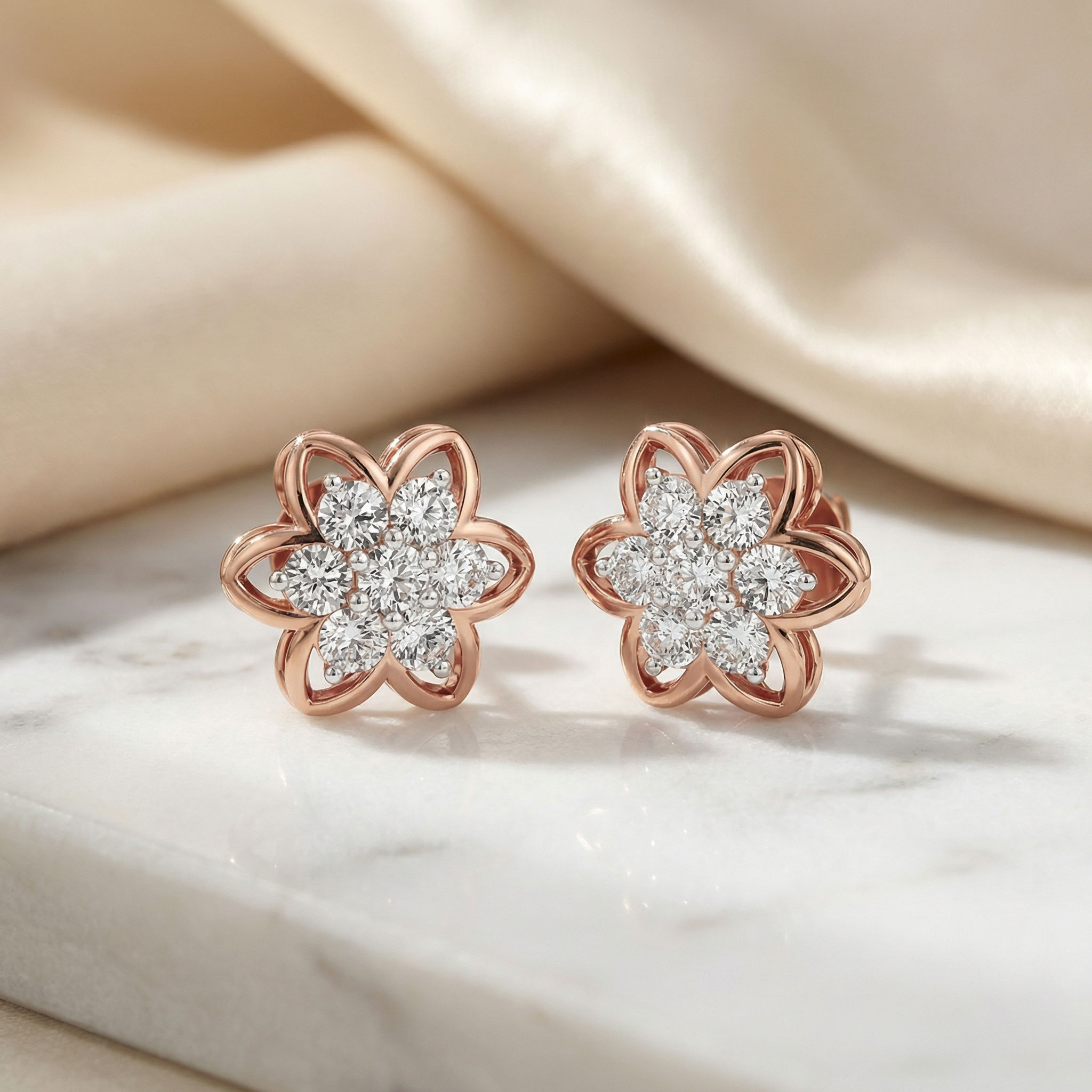 Petalburst Diamond Studs 2