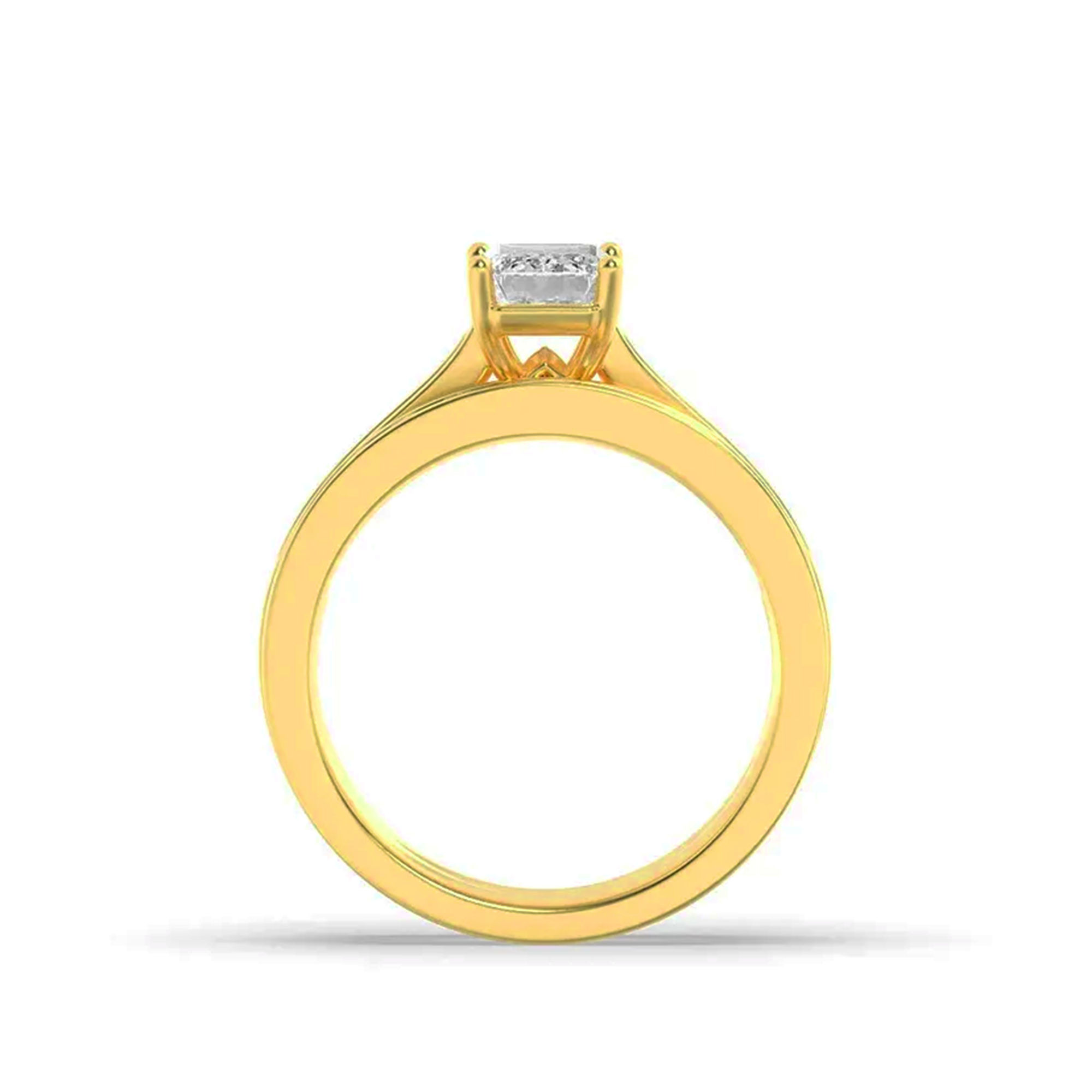 Twin Row Emerald Band Ring 4