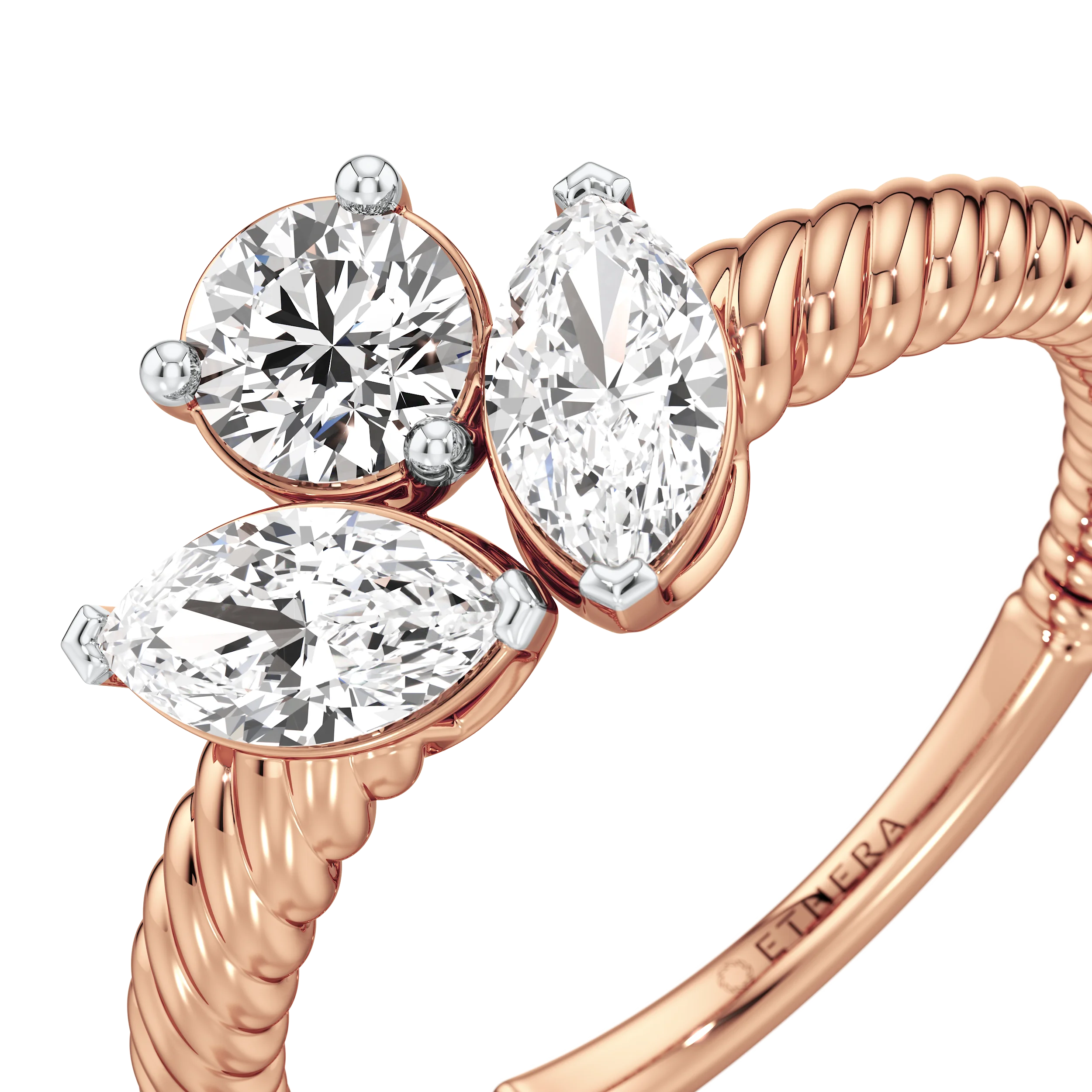 Marquise and Round Bloom Ring 9