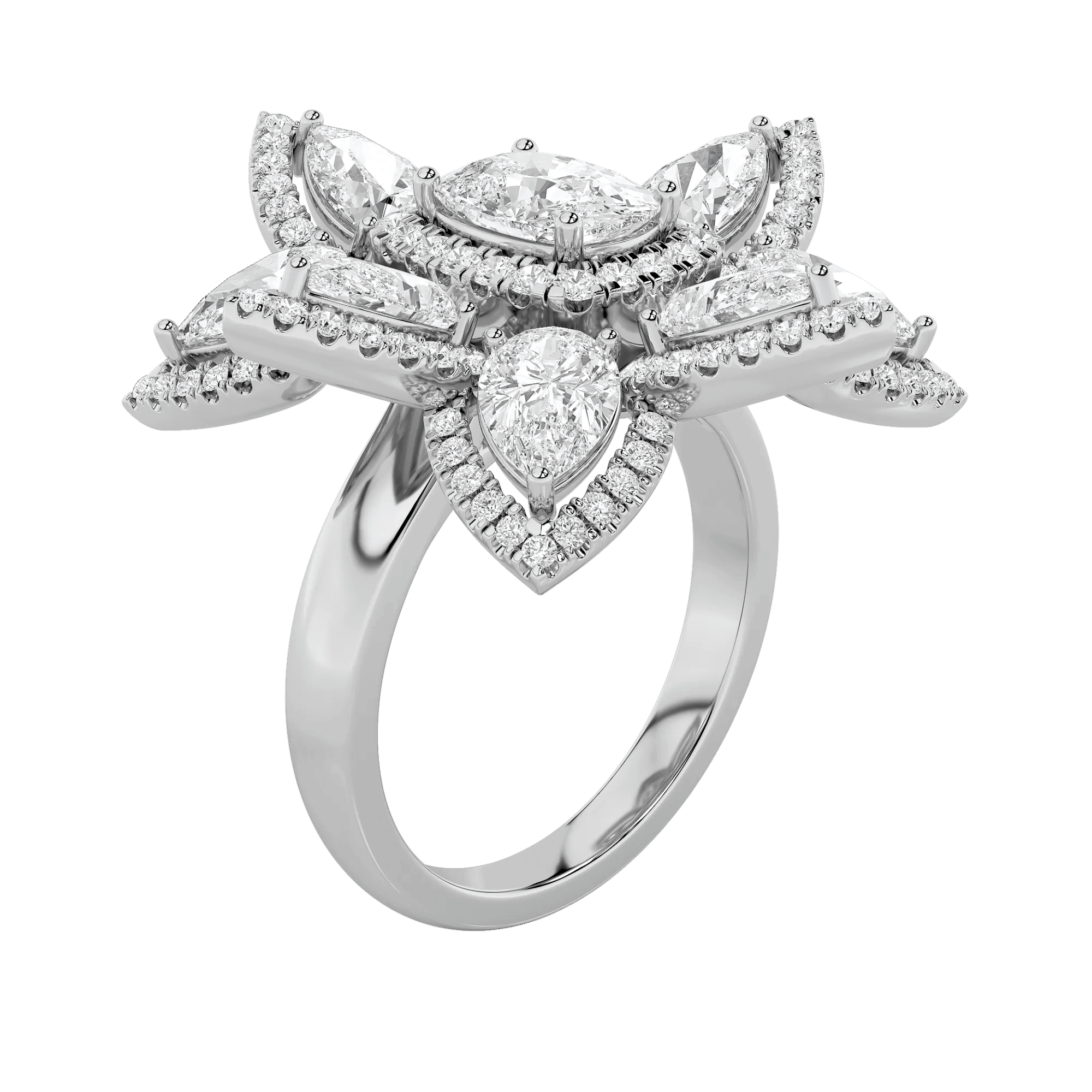 Vintage Garden Cocktail Ring 6