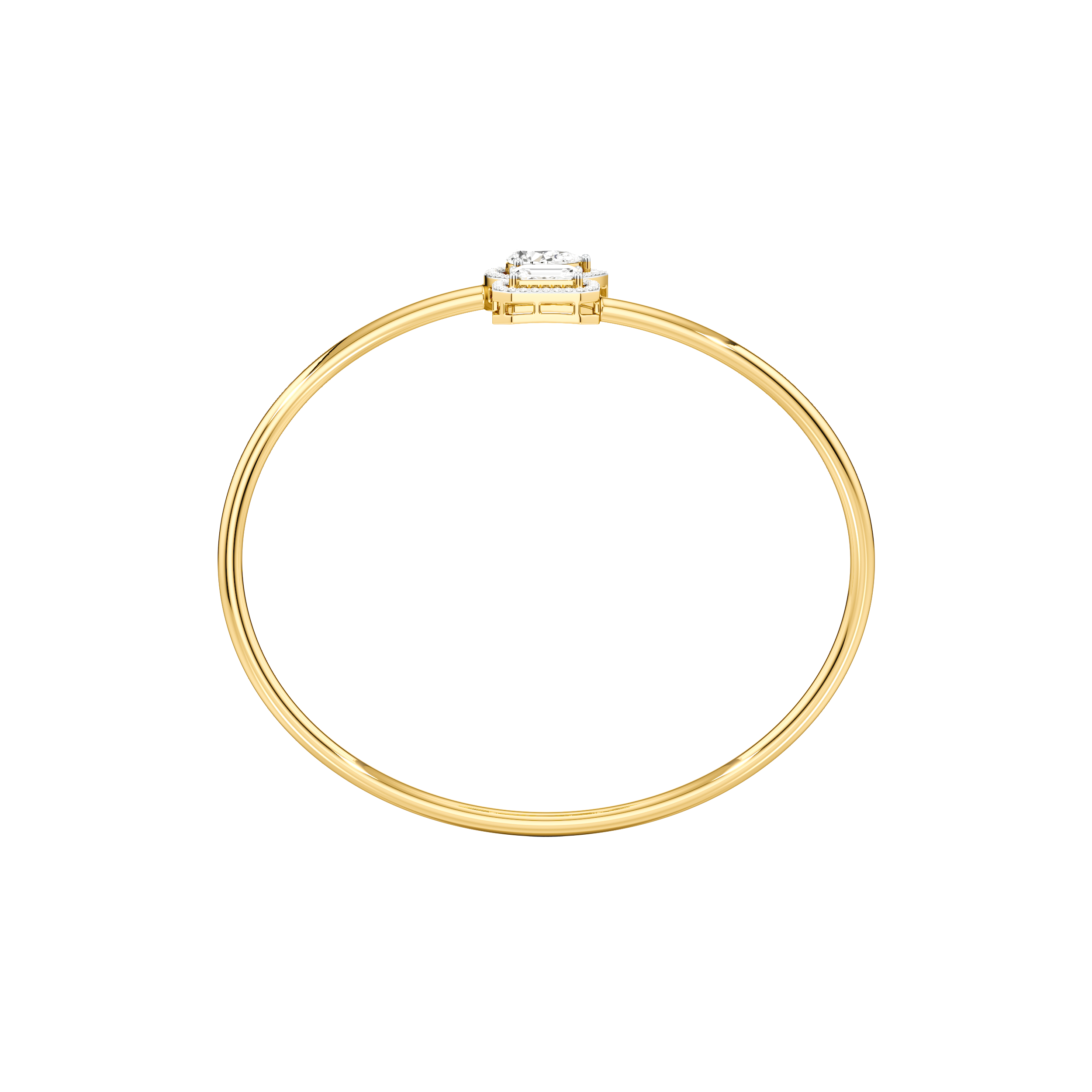 Petite Radiance Open Top Oval Bangle hover