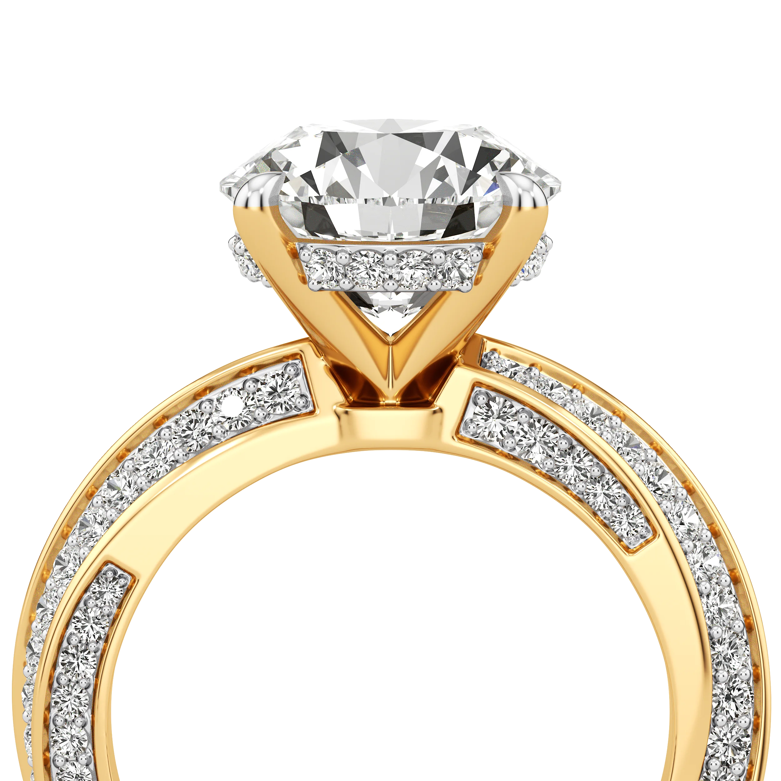 Round Crest Cocktail Ring 4