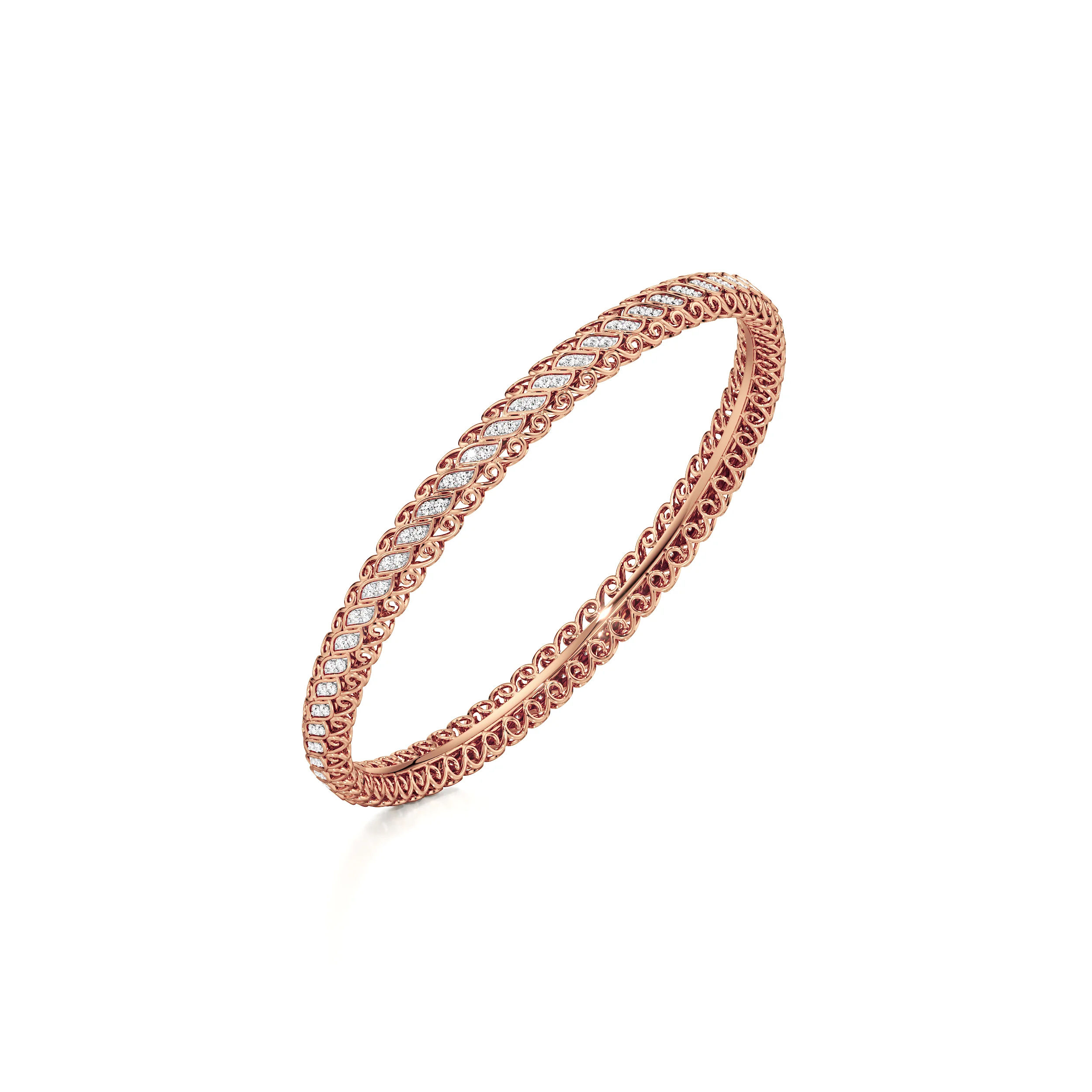 Regal Lace Round Bangle 8