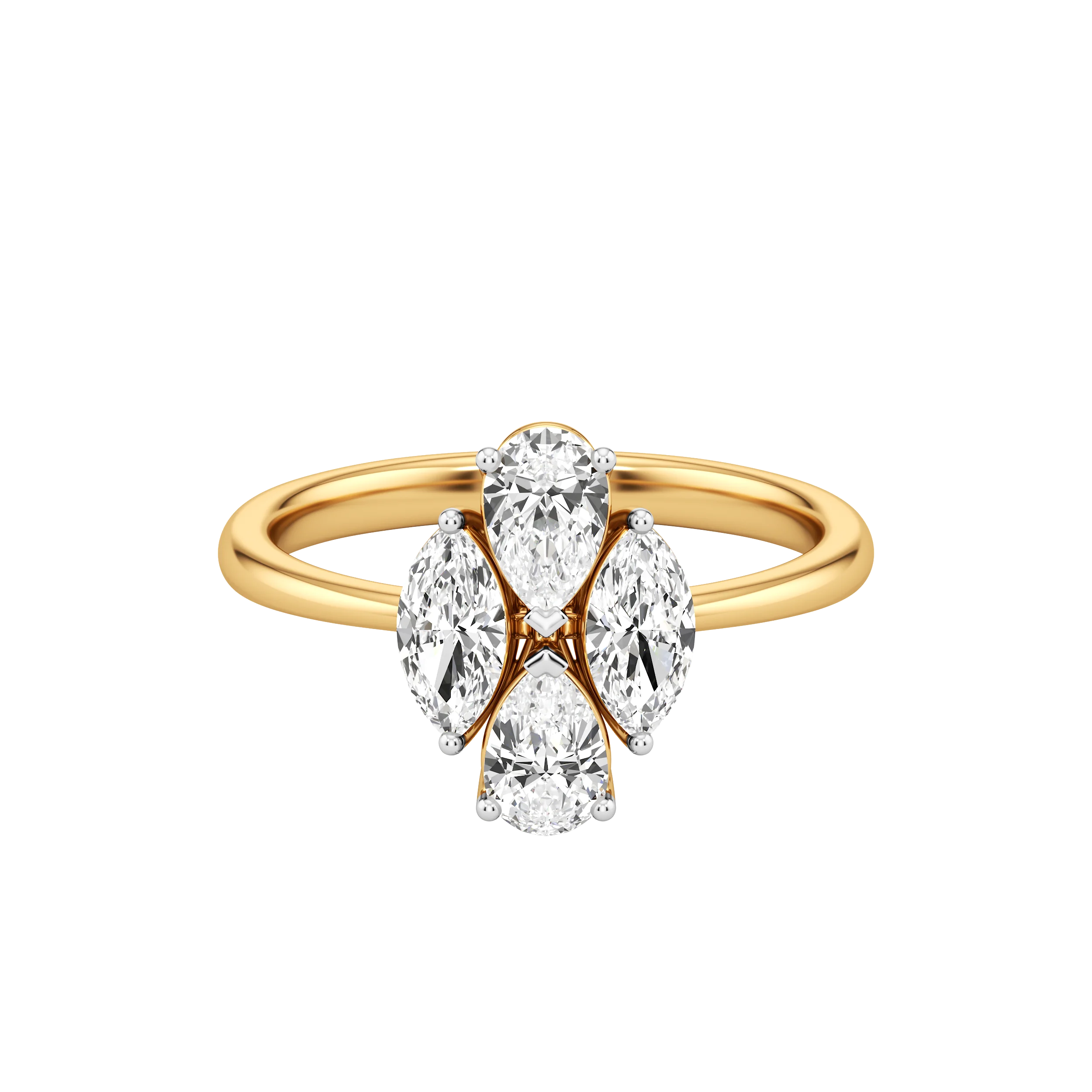 Marquise Bloom Diamond Ring 0