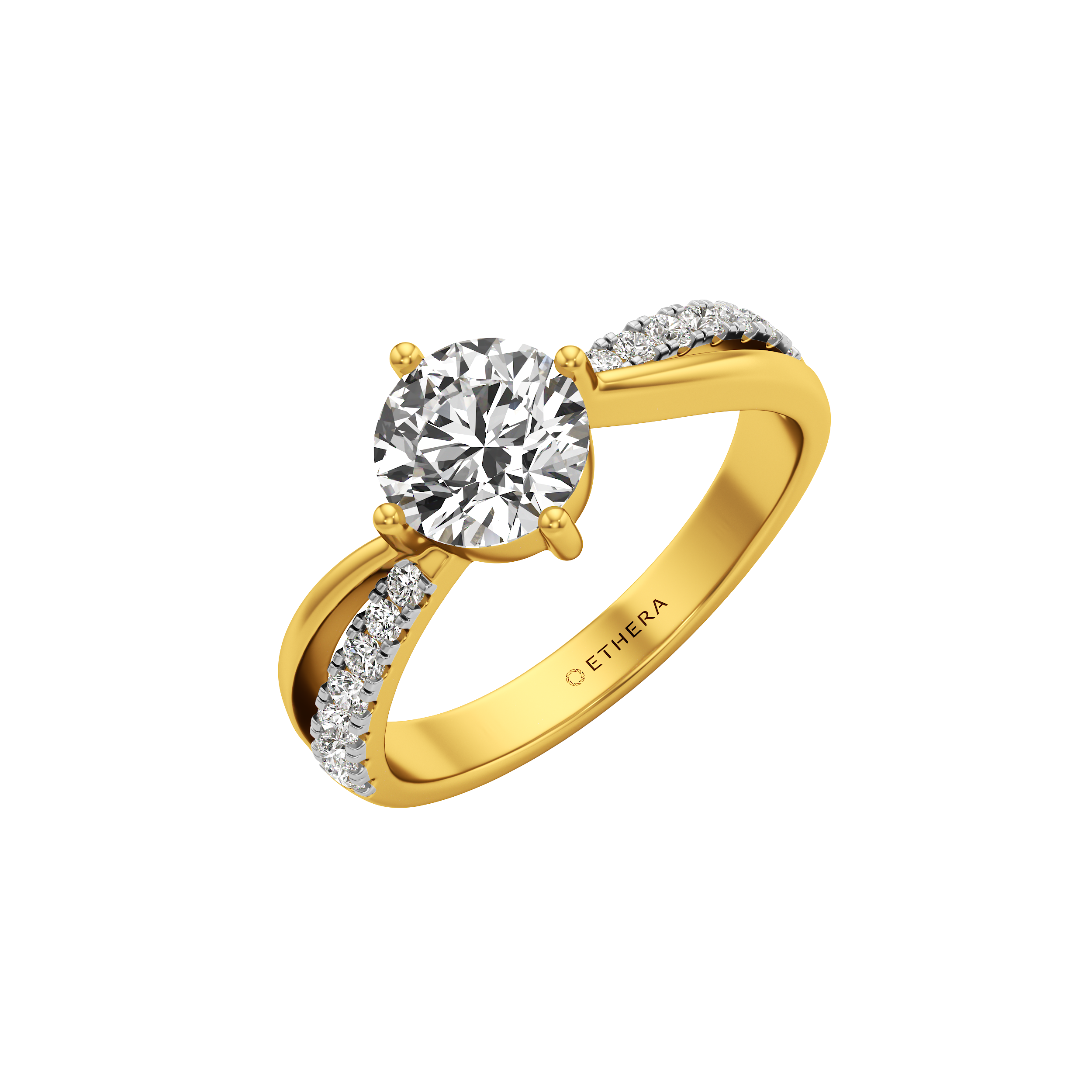 Twistglow Solitaire Ring 0