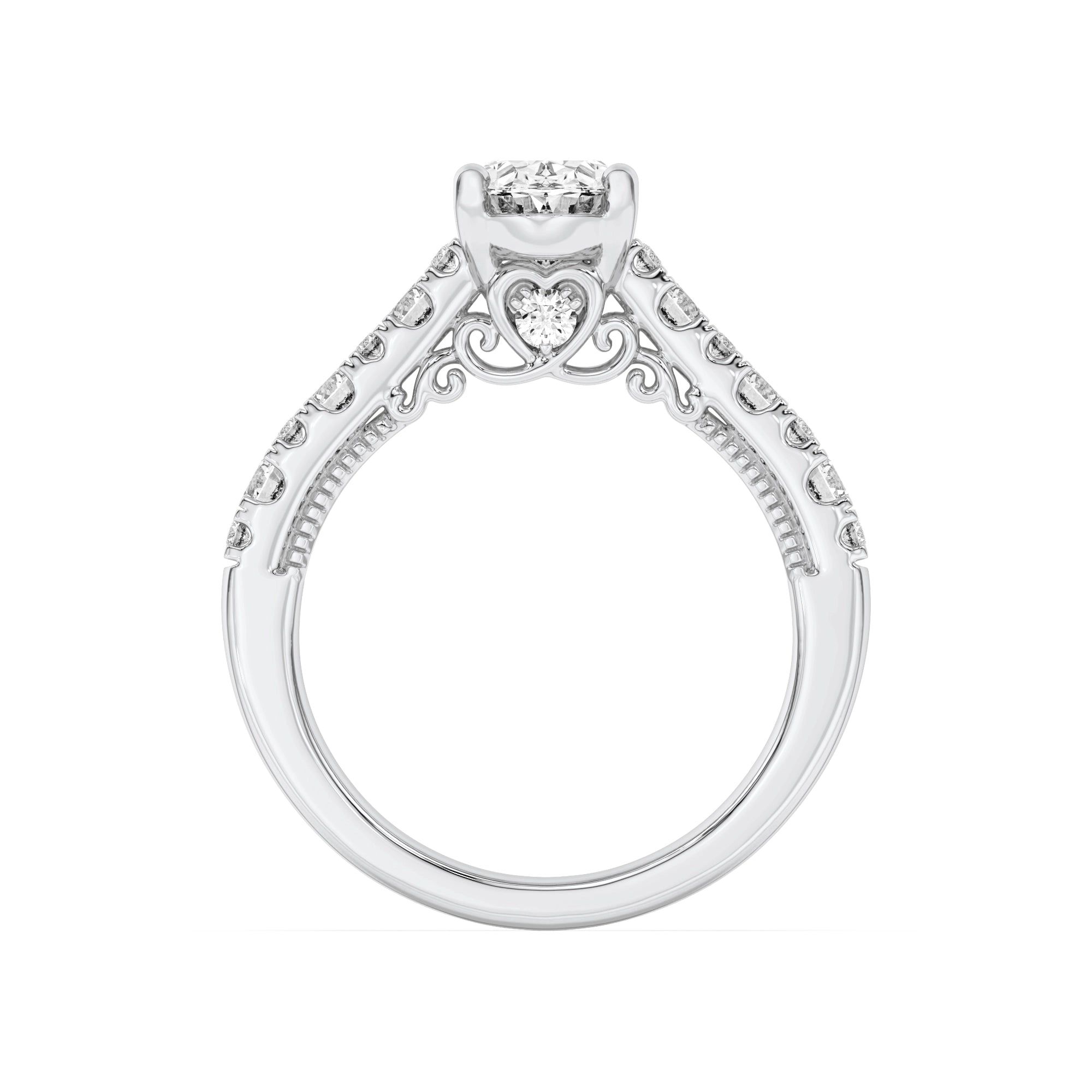 Nouveau Brilliance Solitaire Ring 7