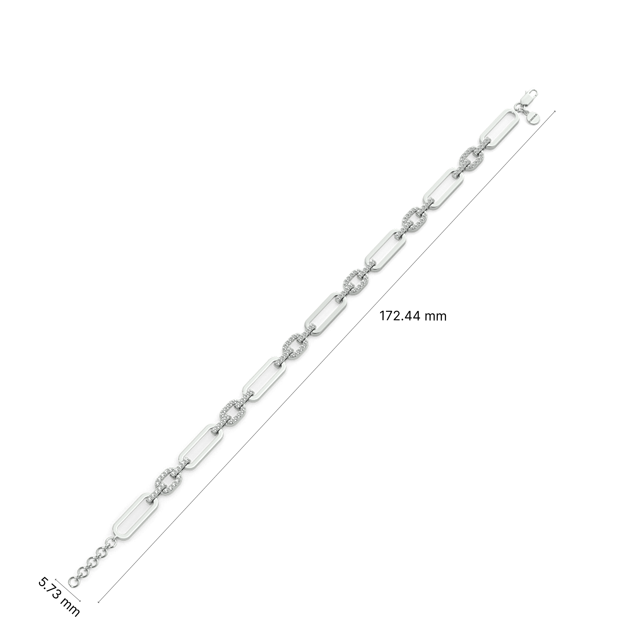 Interwoven Sparkle Chain Bracelet 4