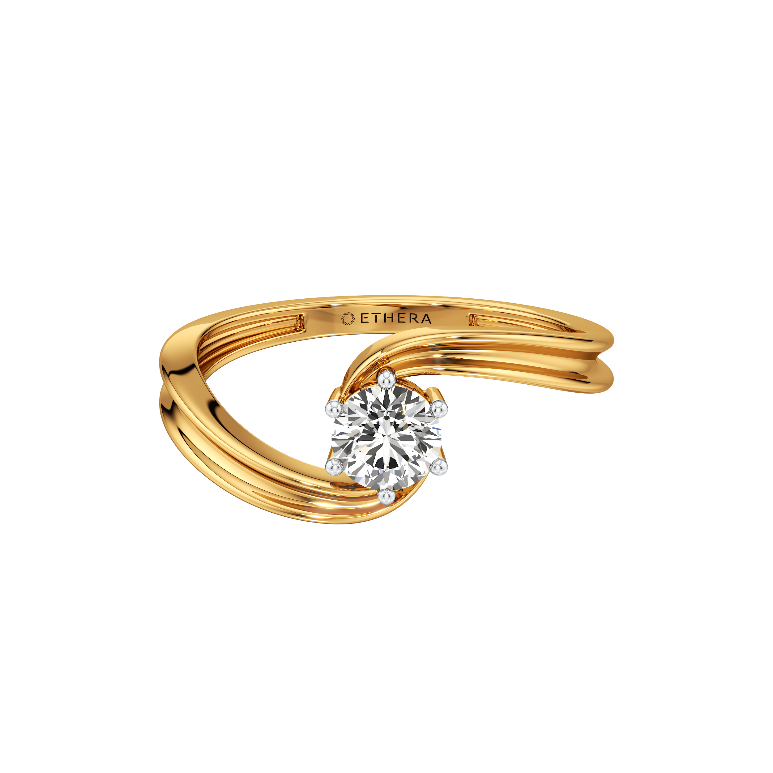 Glide Solitaire Ring 4