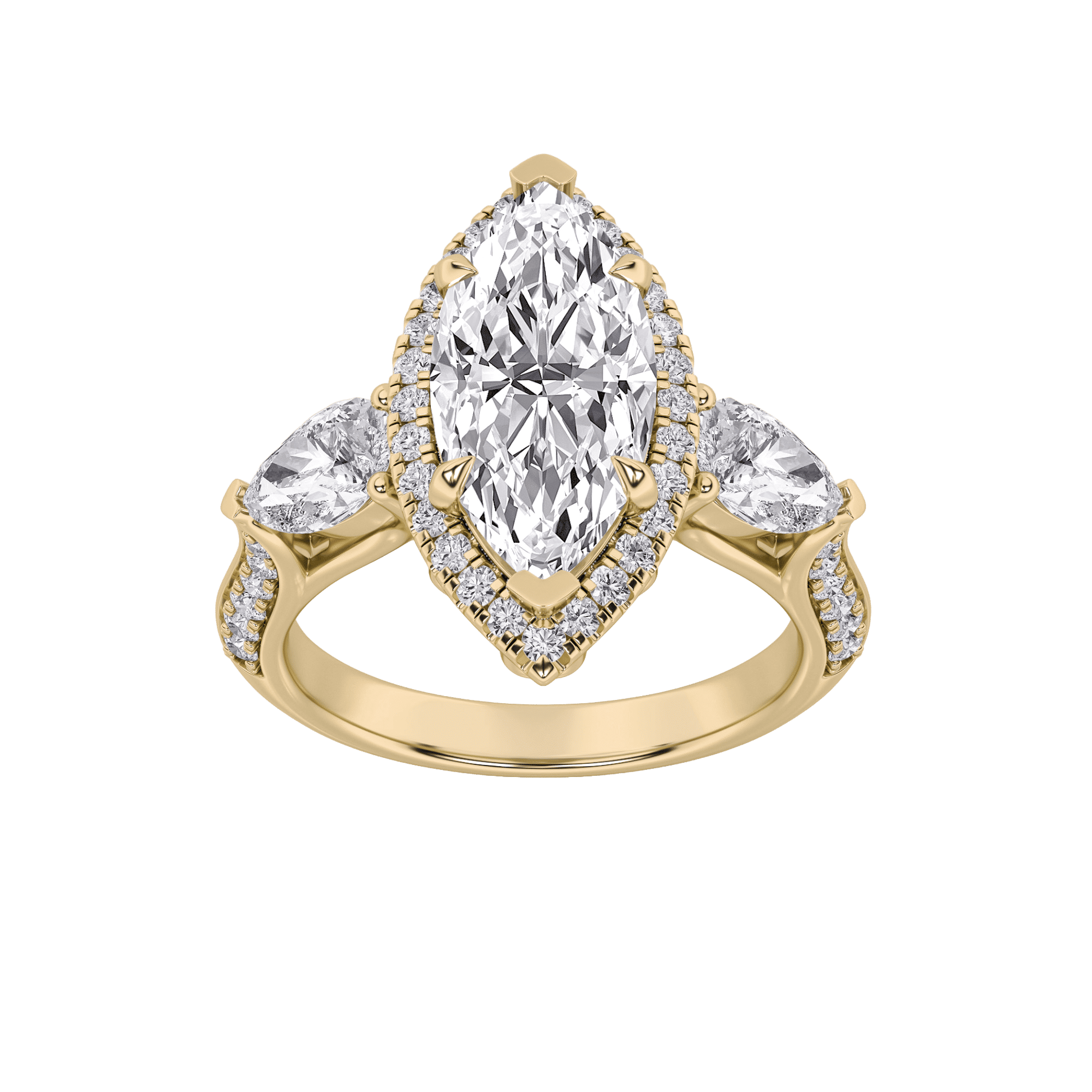 Triad Of Love 3 Stone Ring 0