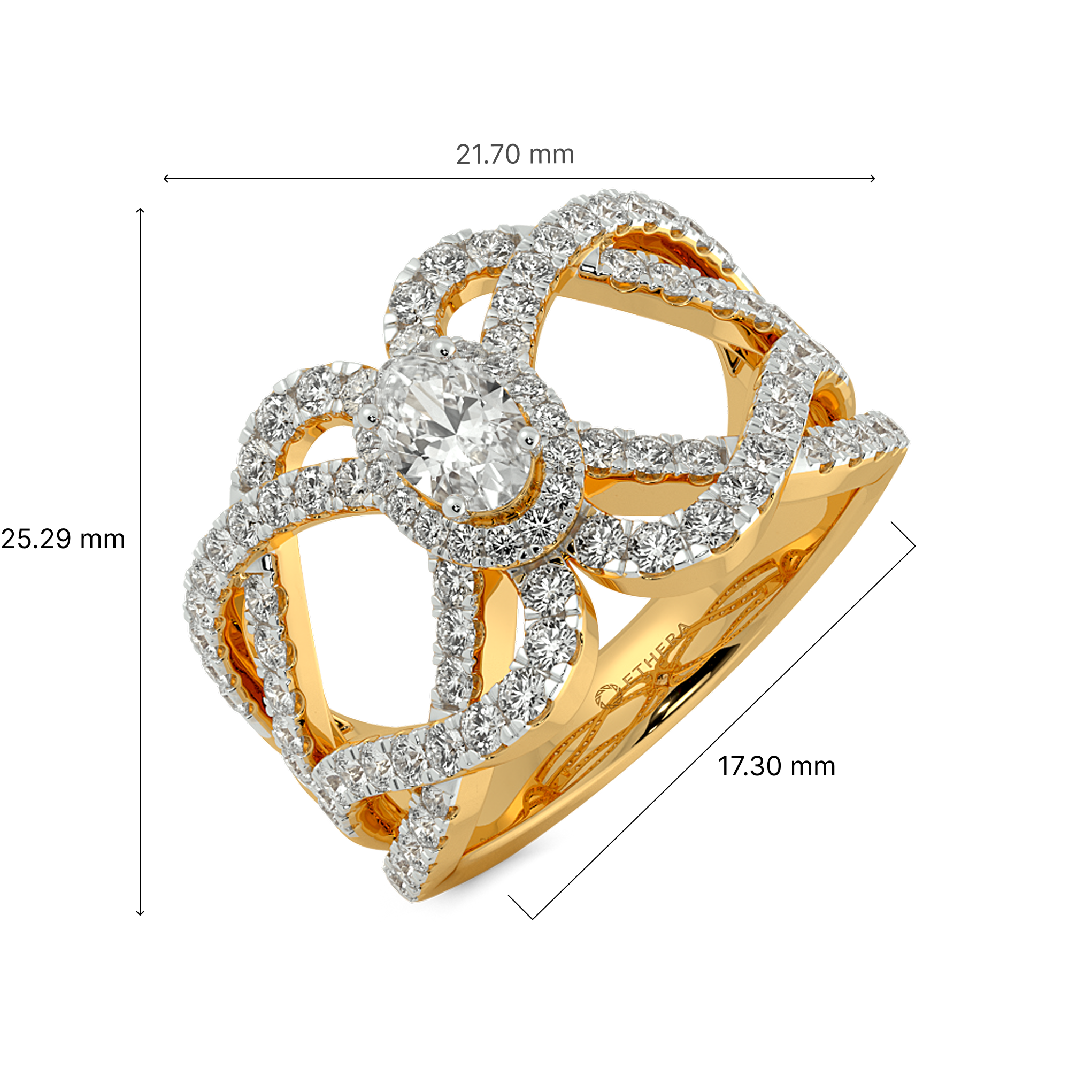 Nouveau Bloom Solitaire Ring 4