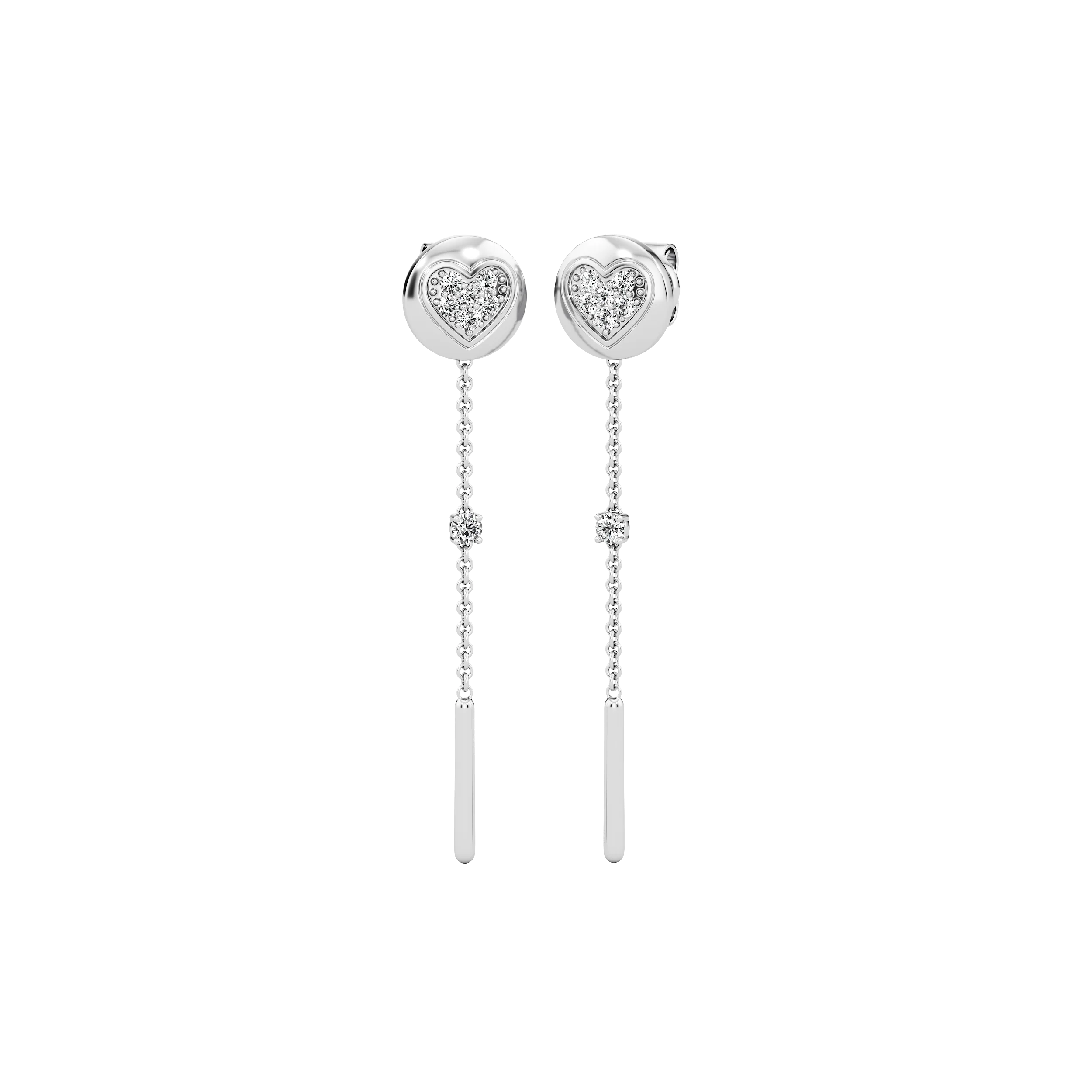 Heartline Drop Earrings 3