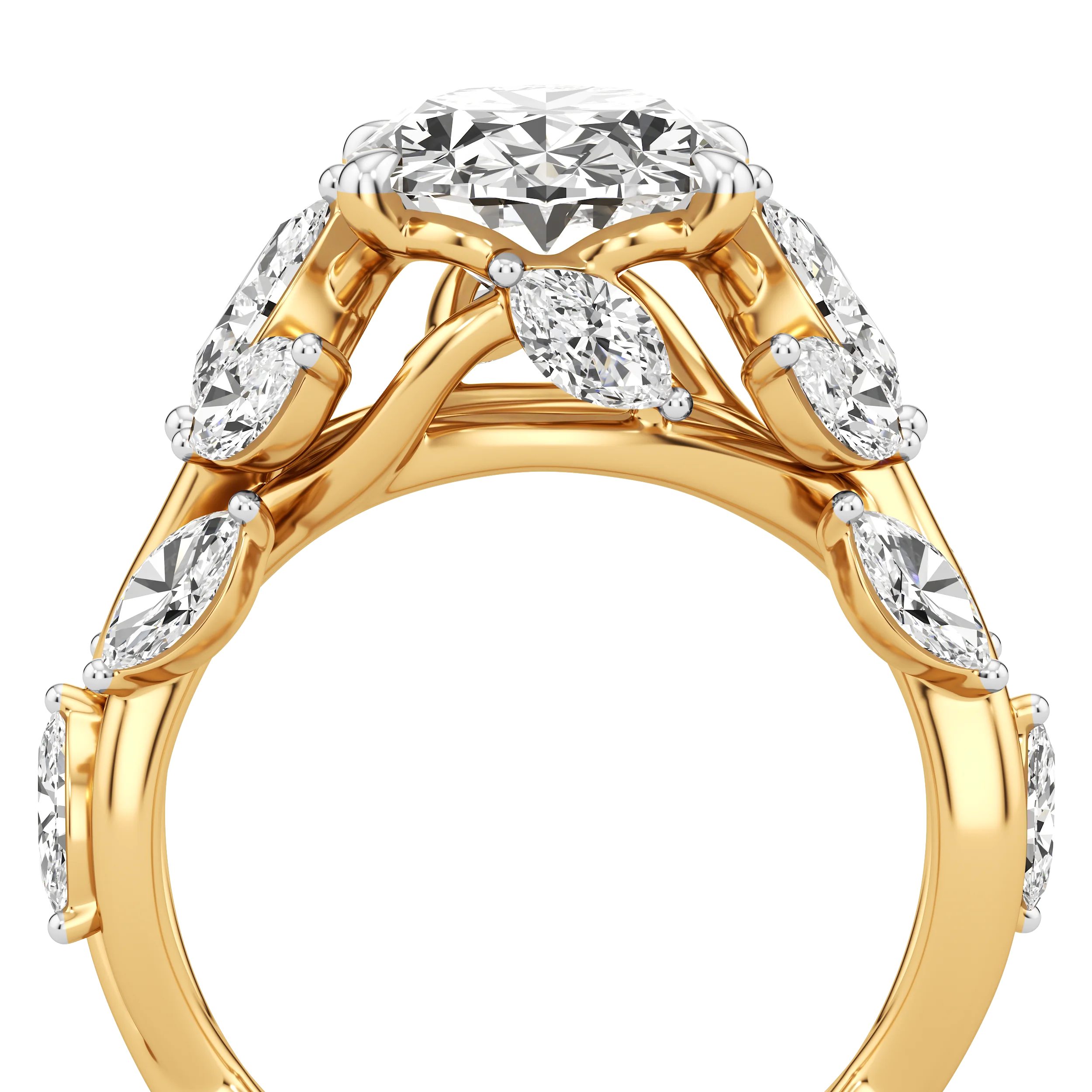 Petal Crest Cocktail Ring 4