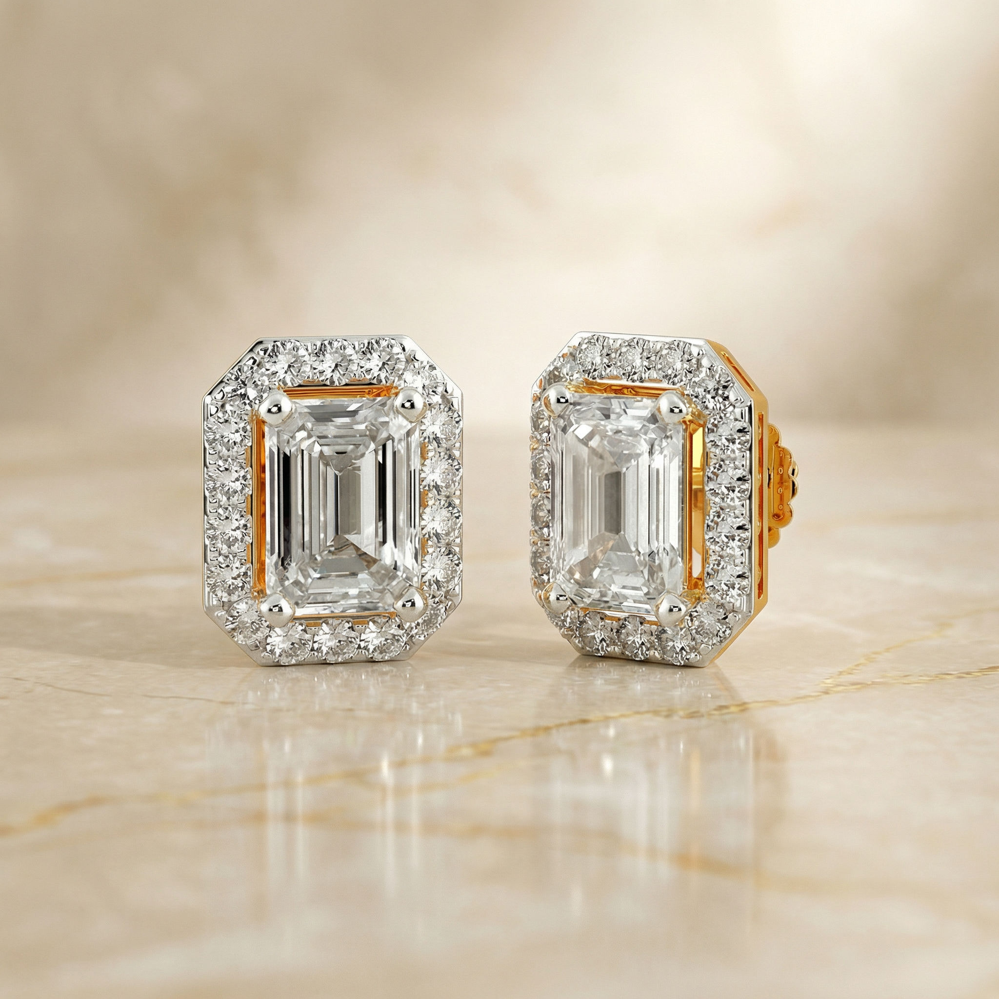 The Cambridge Emerald Stud Earrings hover