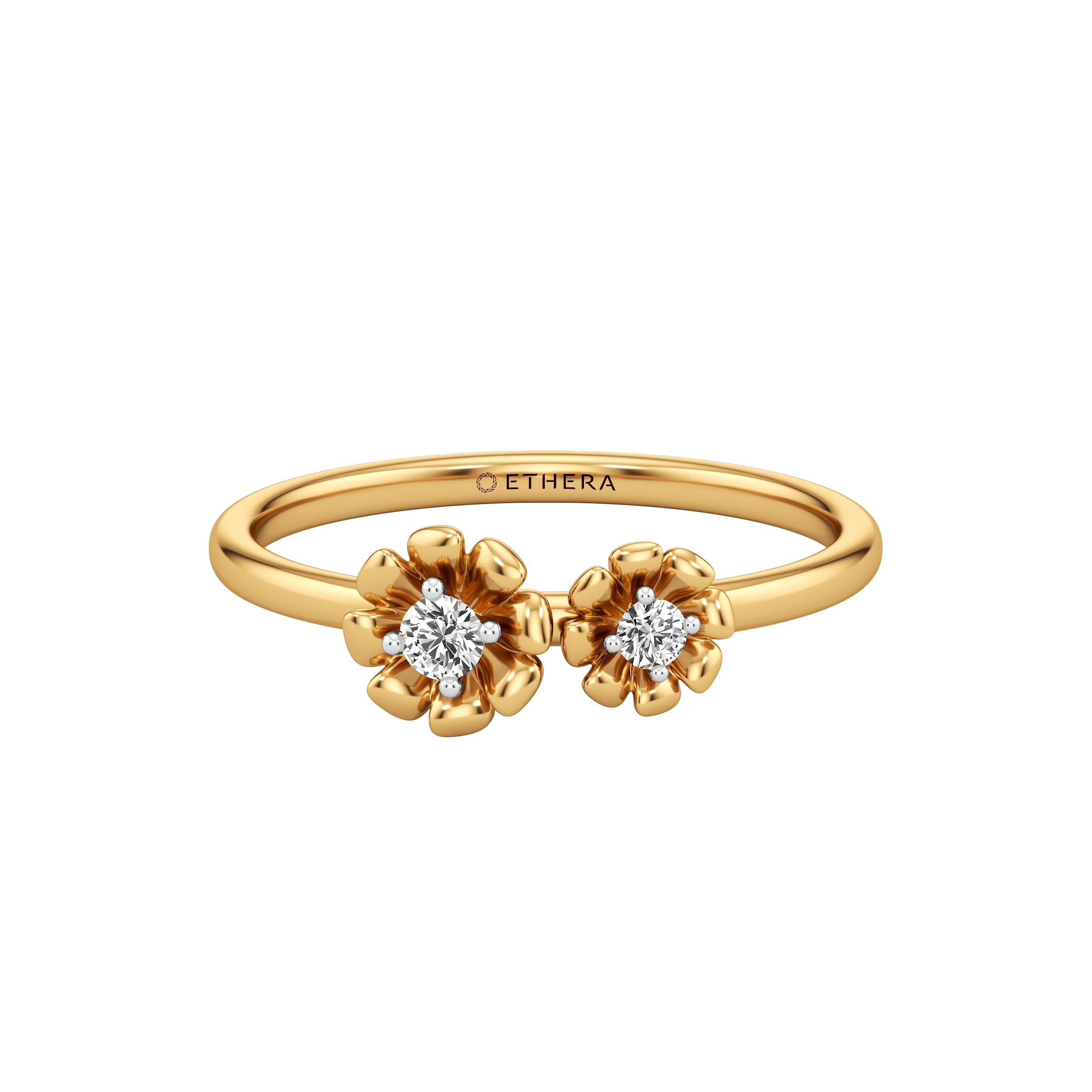 Twin Bloom Diamond Ring 4