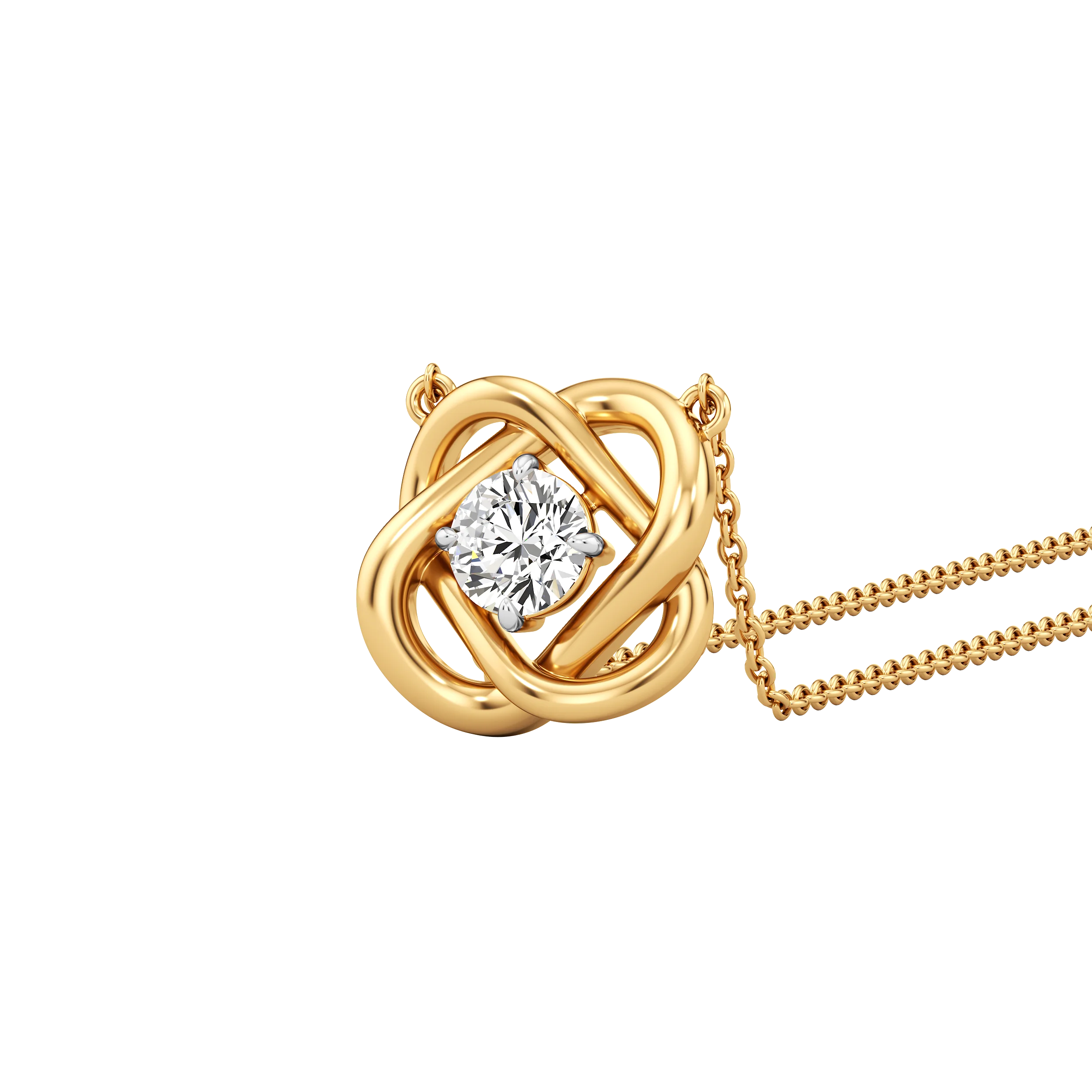 Infinity Knot Diamond Necklet 0