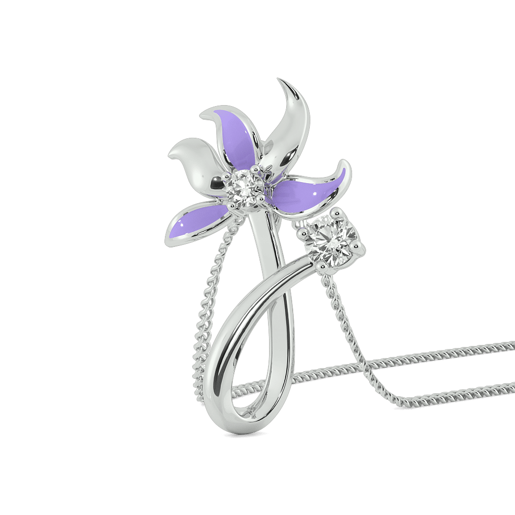 Lilac Fleur pendant 0