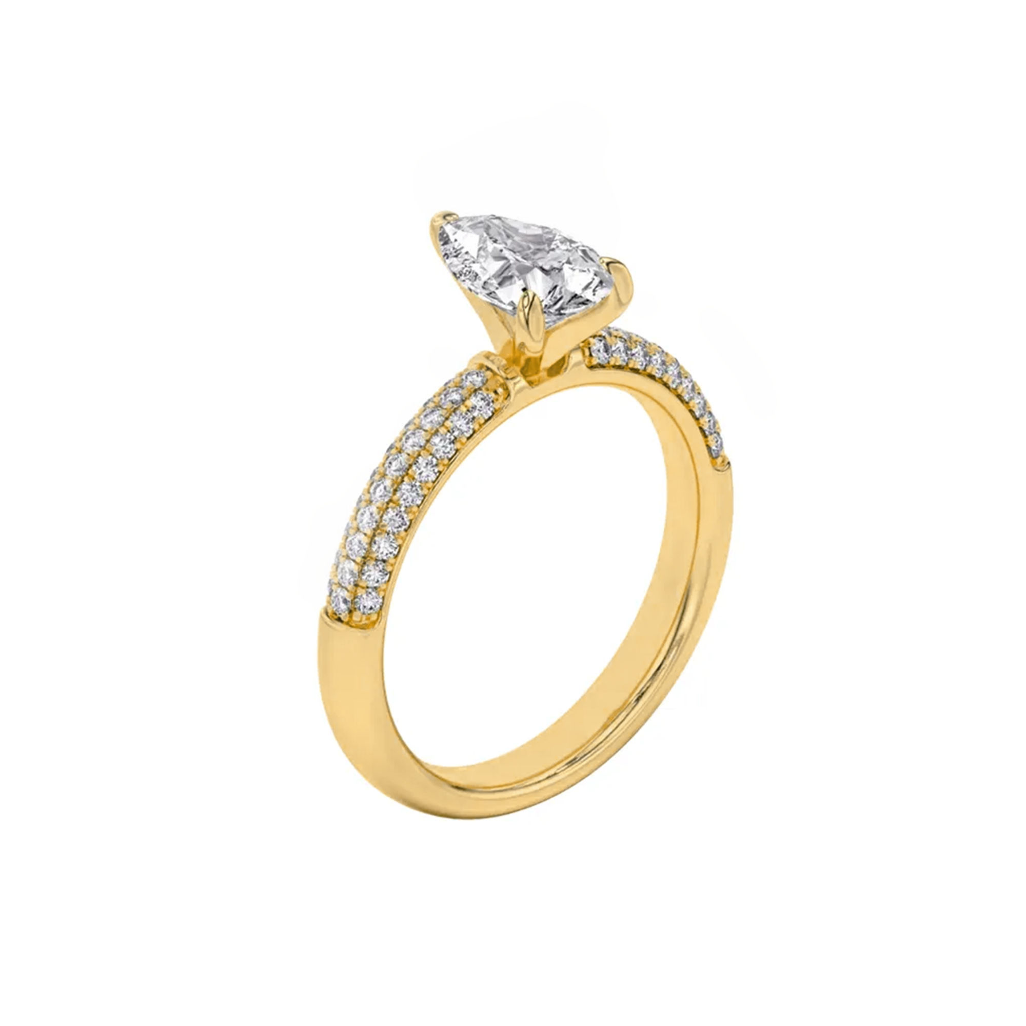 Radiant Round Pavé Ring 0