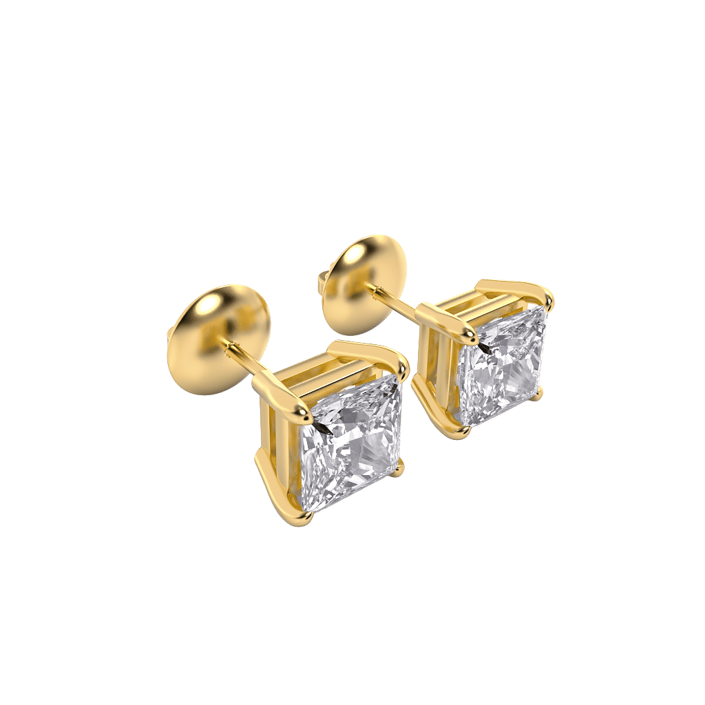 Pristine Princess Stud Earrings 3 Carat 0