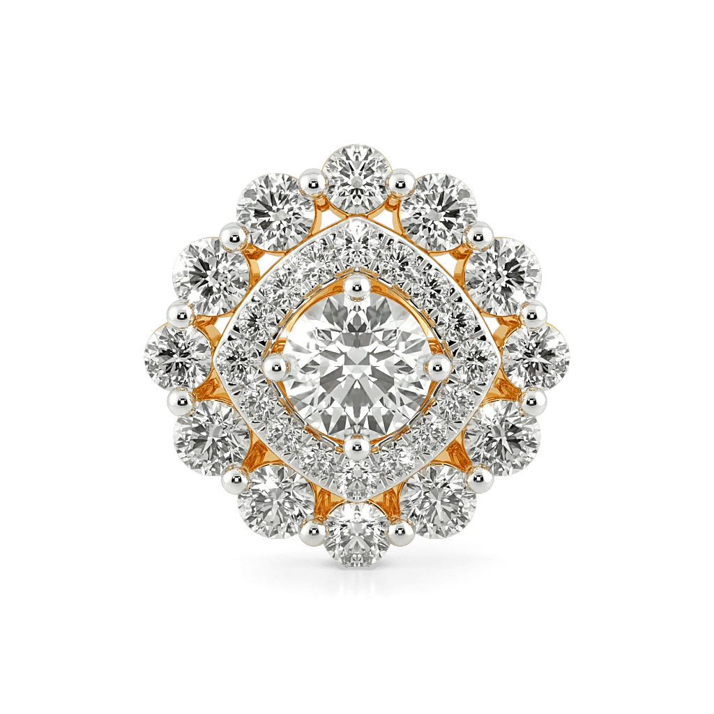 Heirloom Halo Pendant and earrings 6