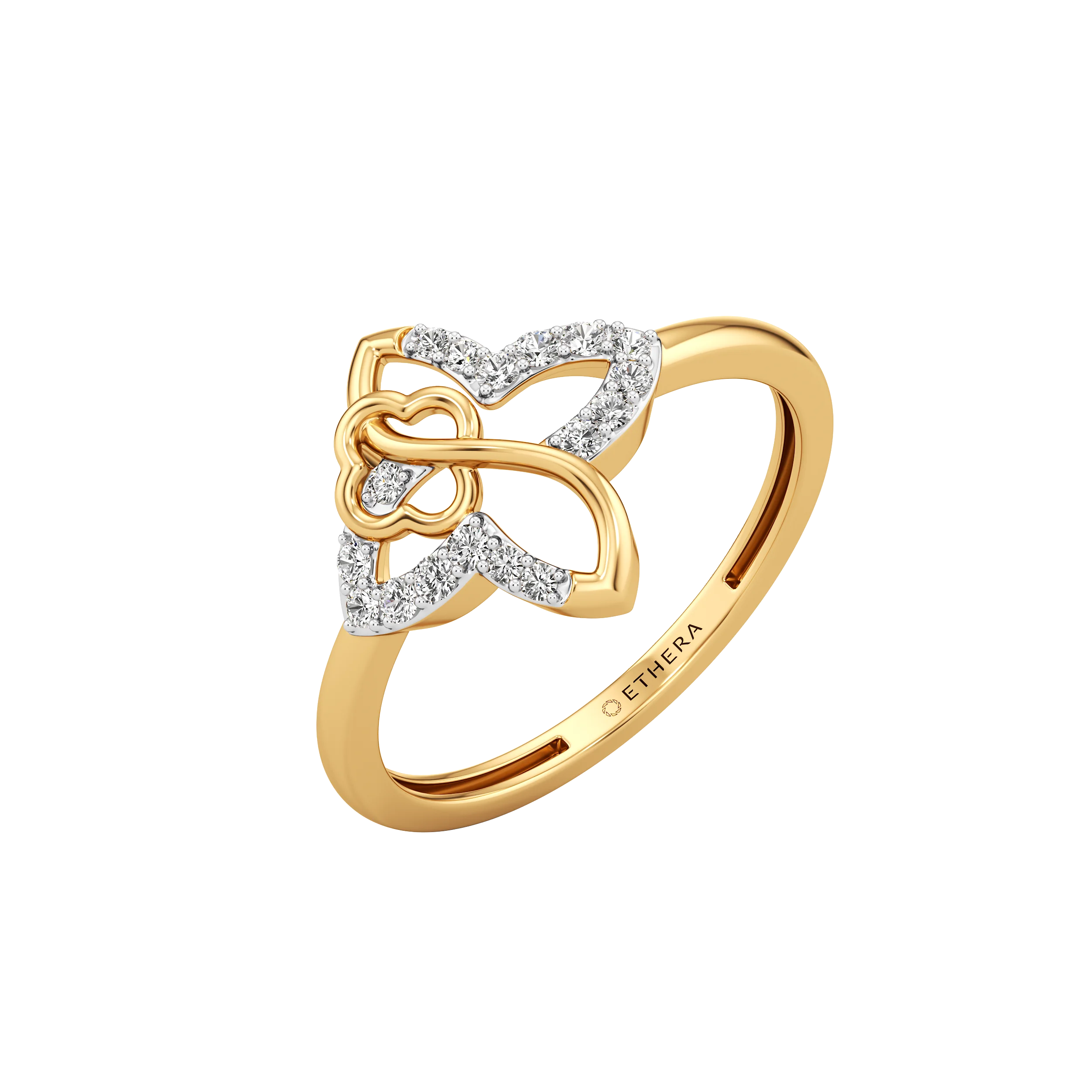 Petal Knot Diamond Ring 0