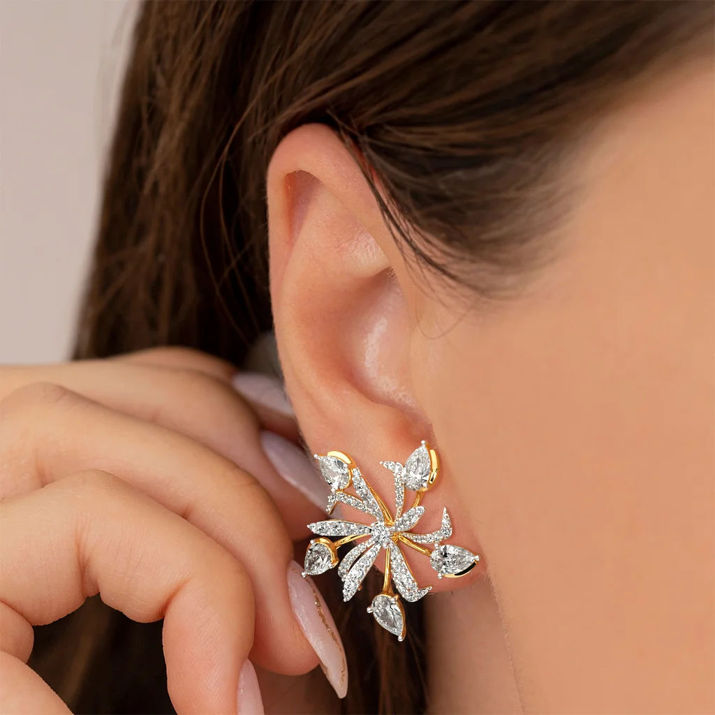 Pear Bloom Statement Studs 1