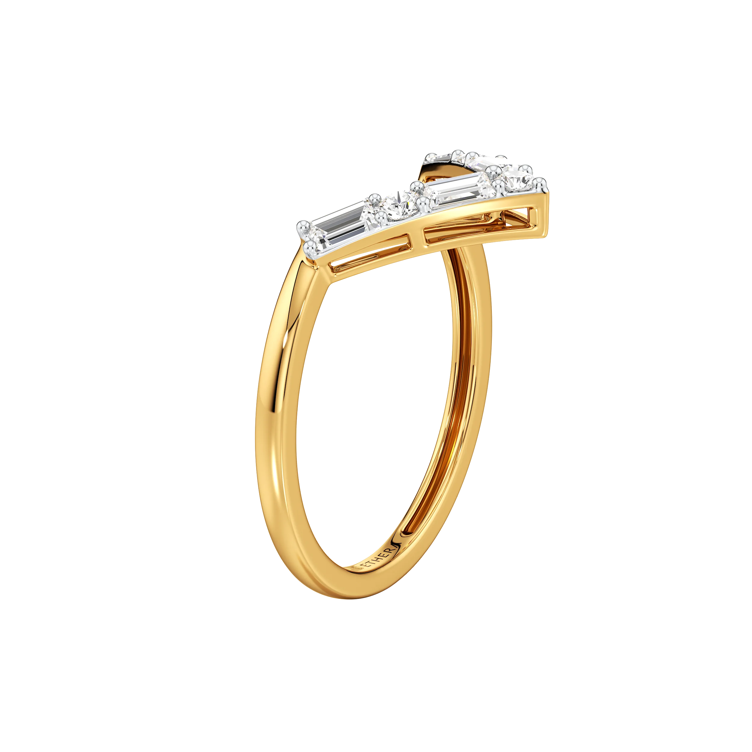 EdgeLine Baguette Ring 5