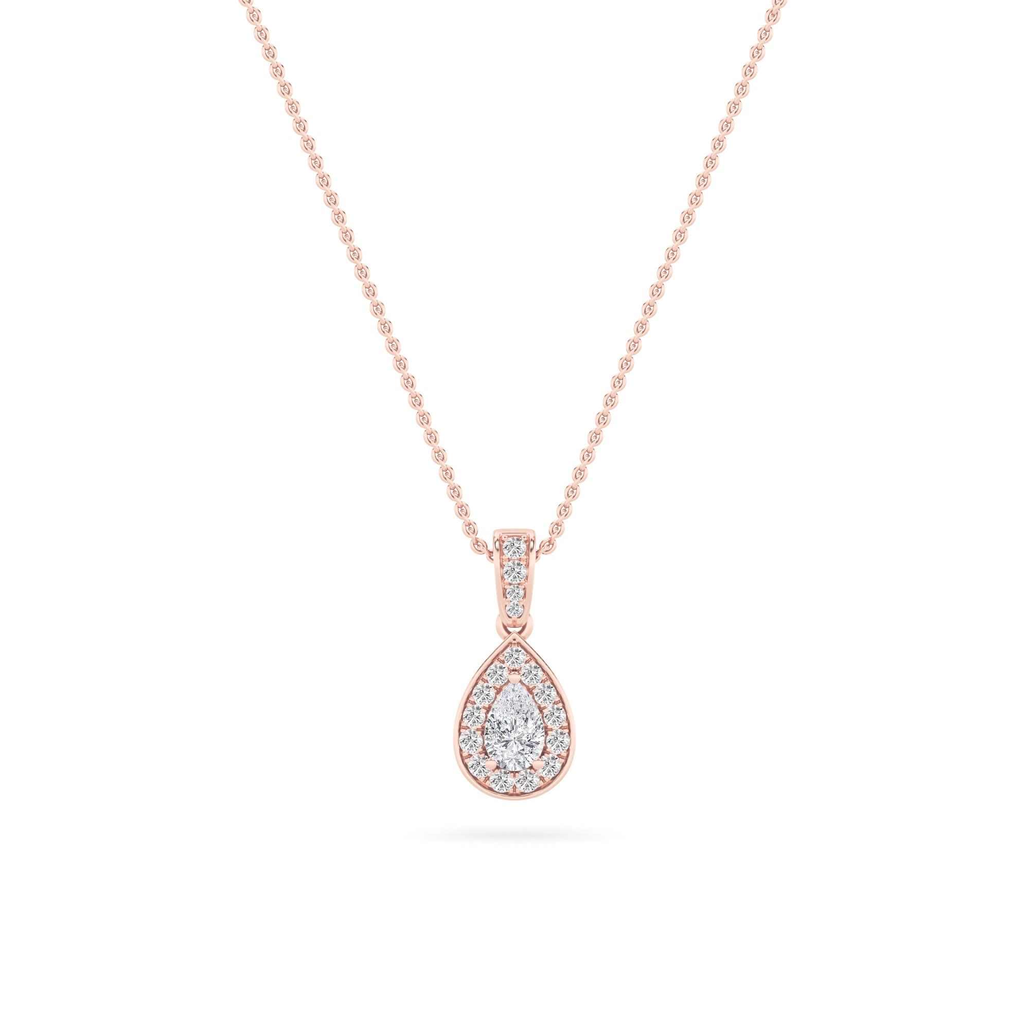 Graceful Pear Solitaire Pendant 6