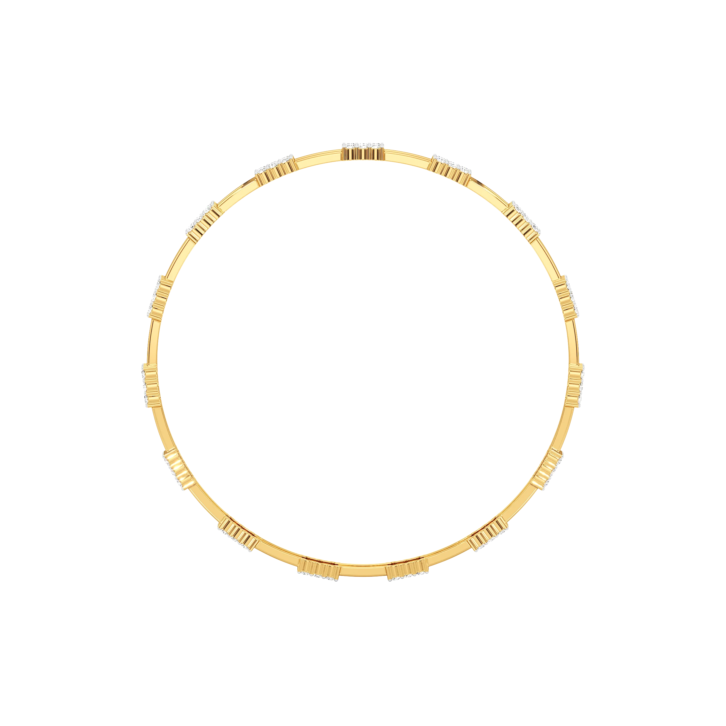 Echo Grid Round Bangle hover