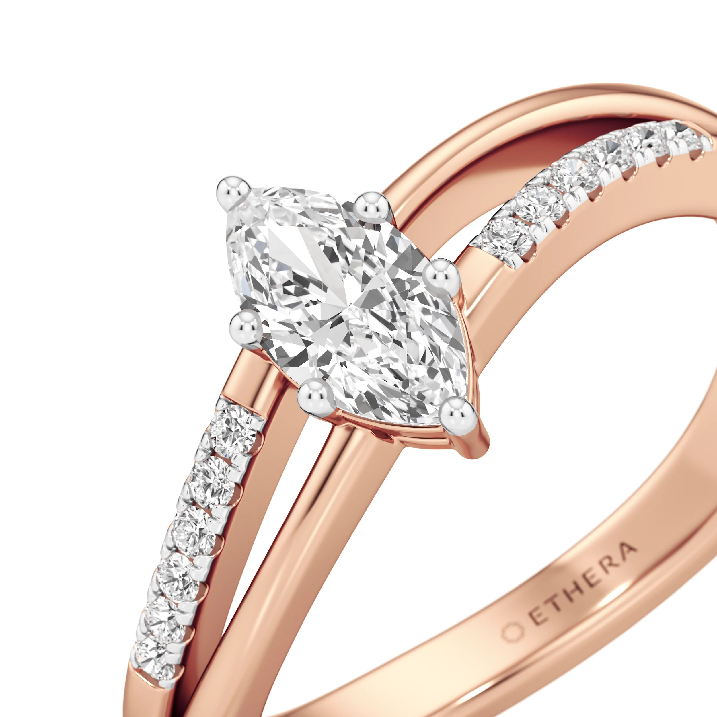 Crossline Marquise Ring 11