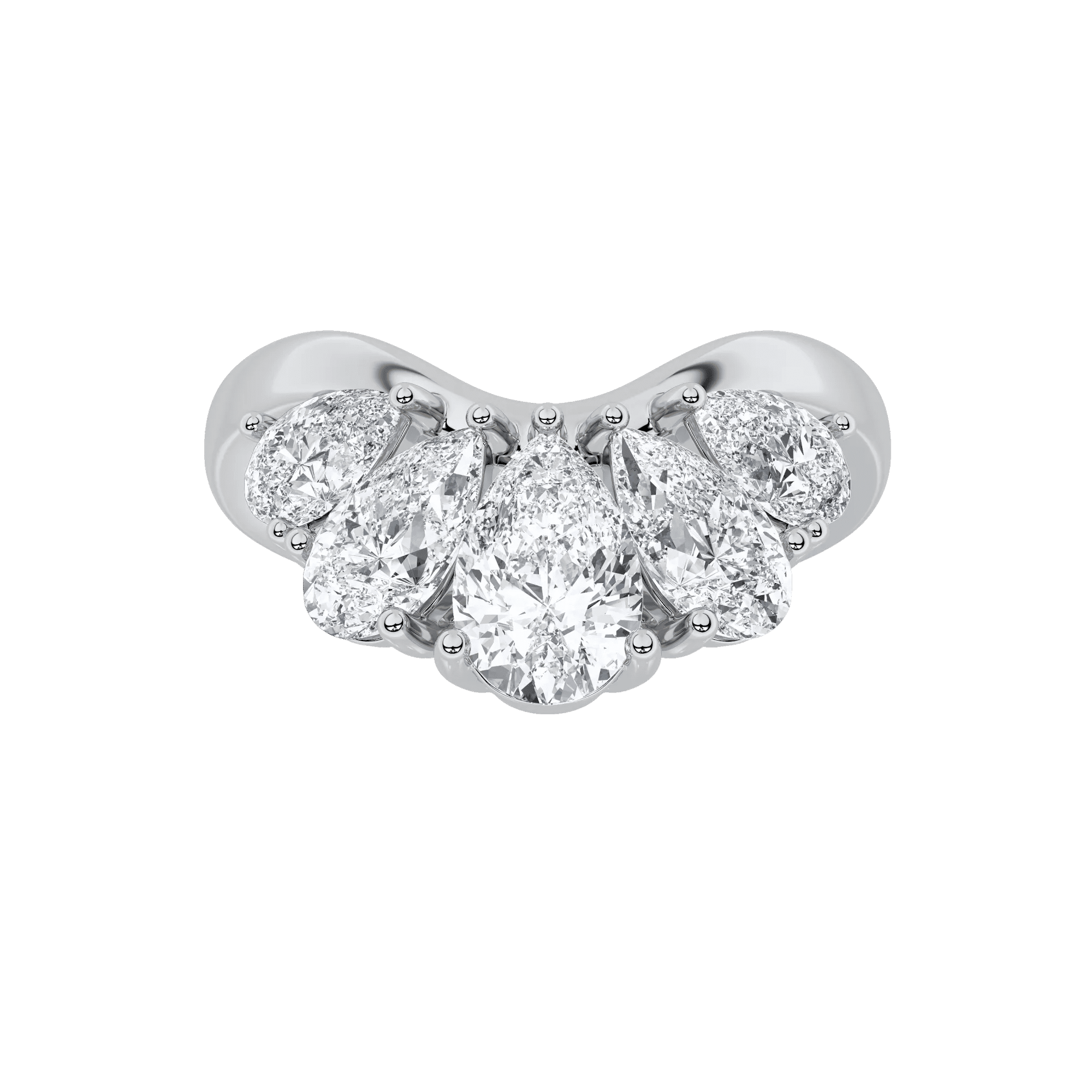 Crowned Glory Five Stone Ring 4