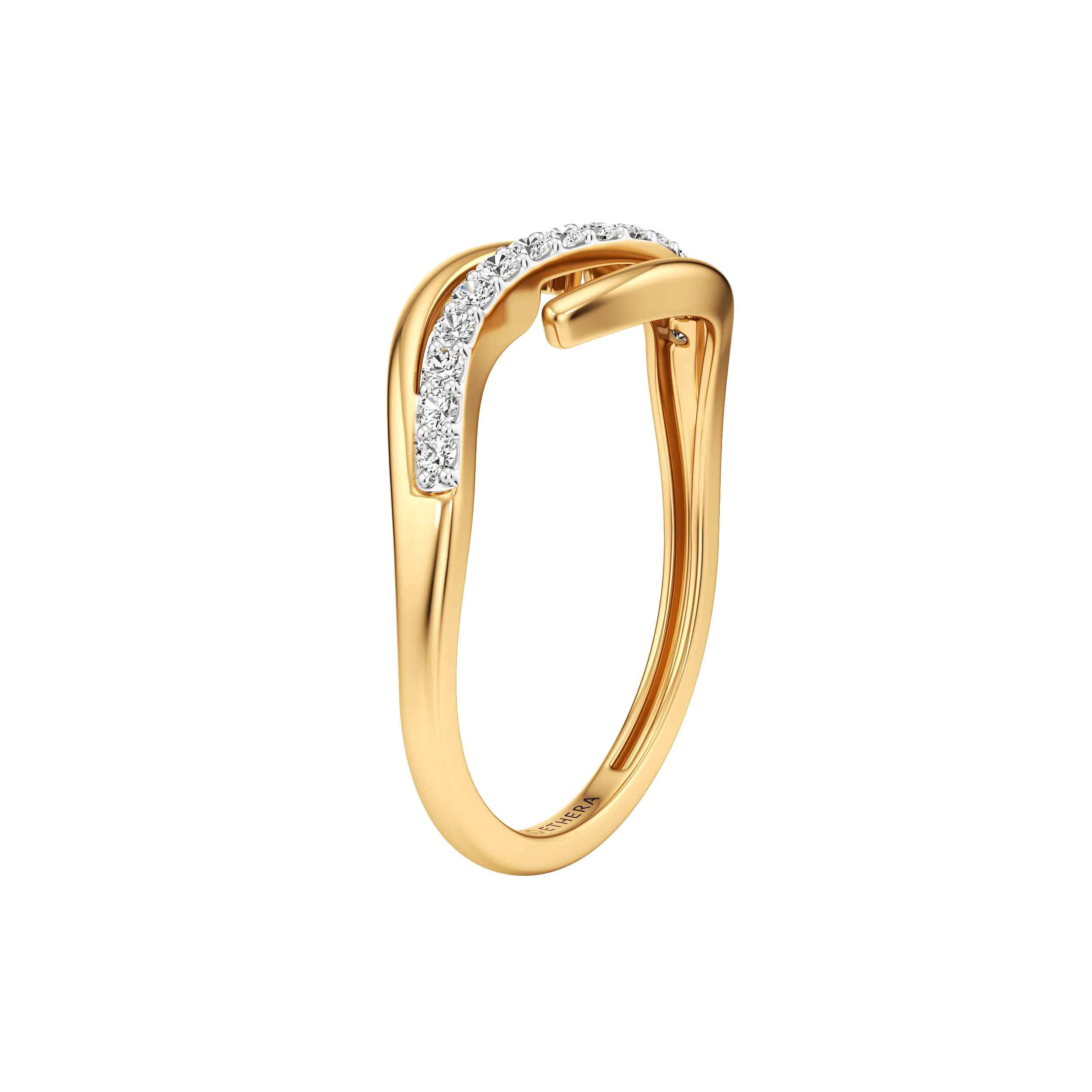 Whisper Wave Diamond Ring 5