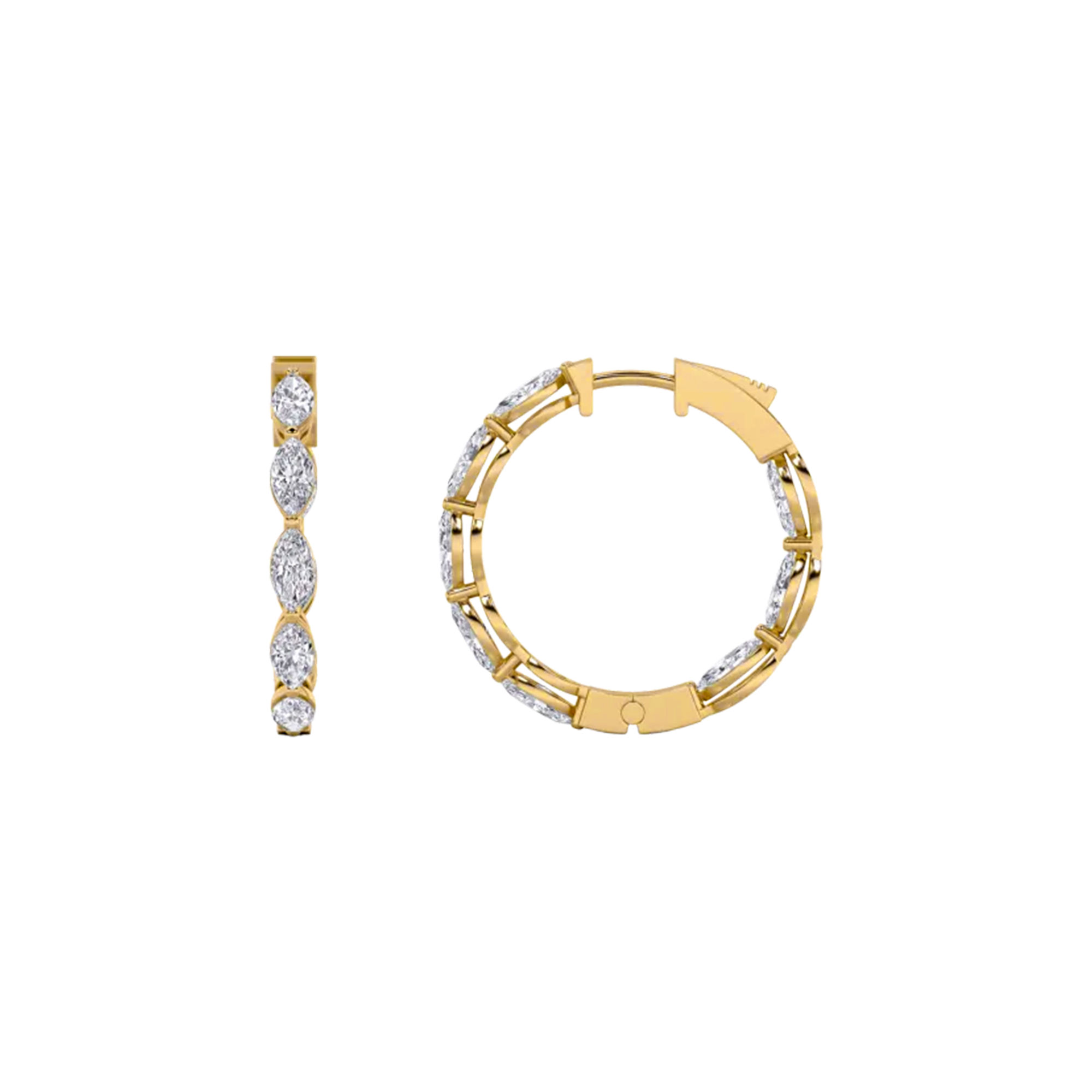 Radiant Circle Hoop Earrings 3