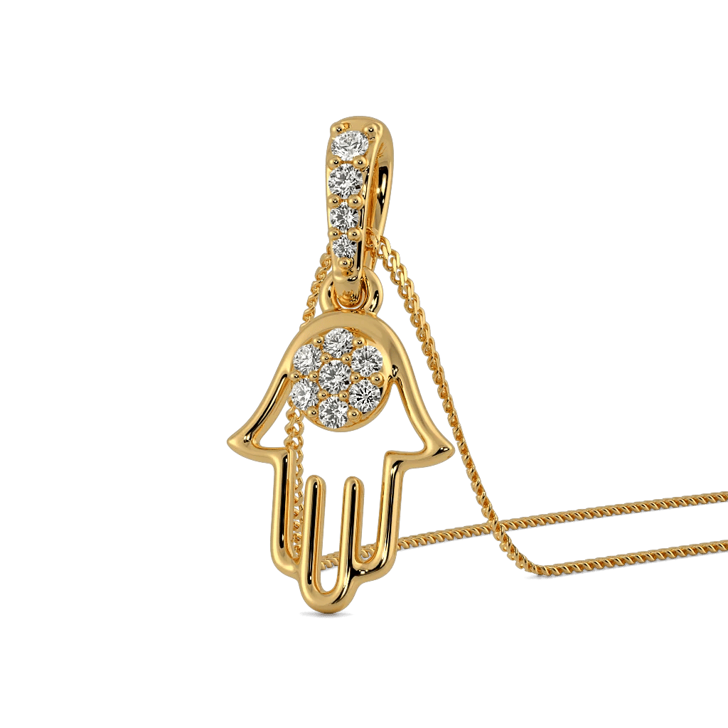 Golden Hamsa Pendant 0