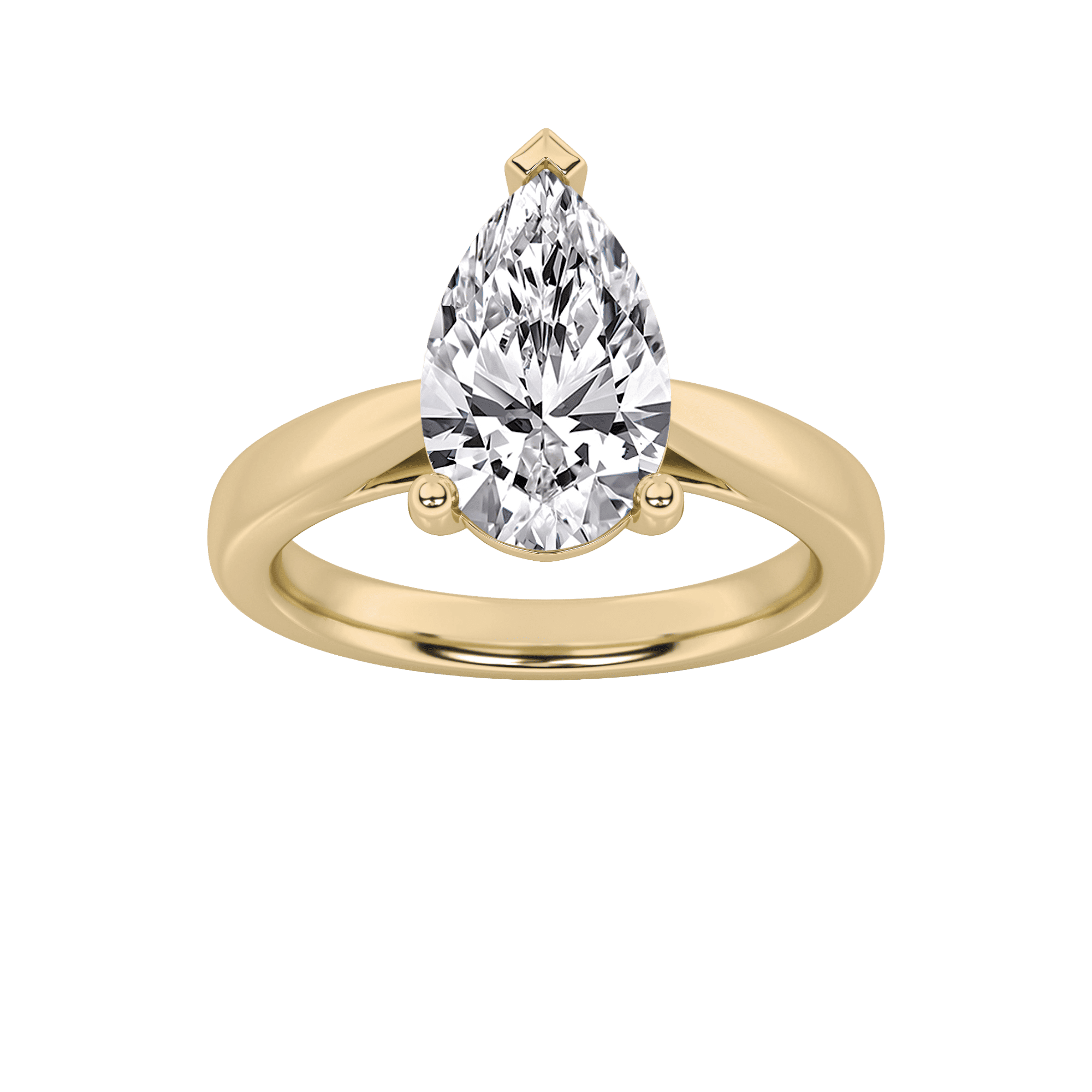 Pear Poise Ring 4