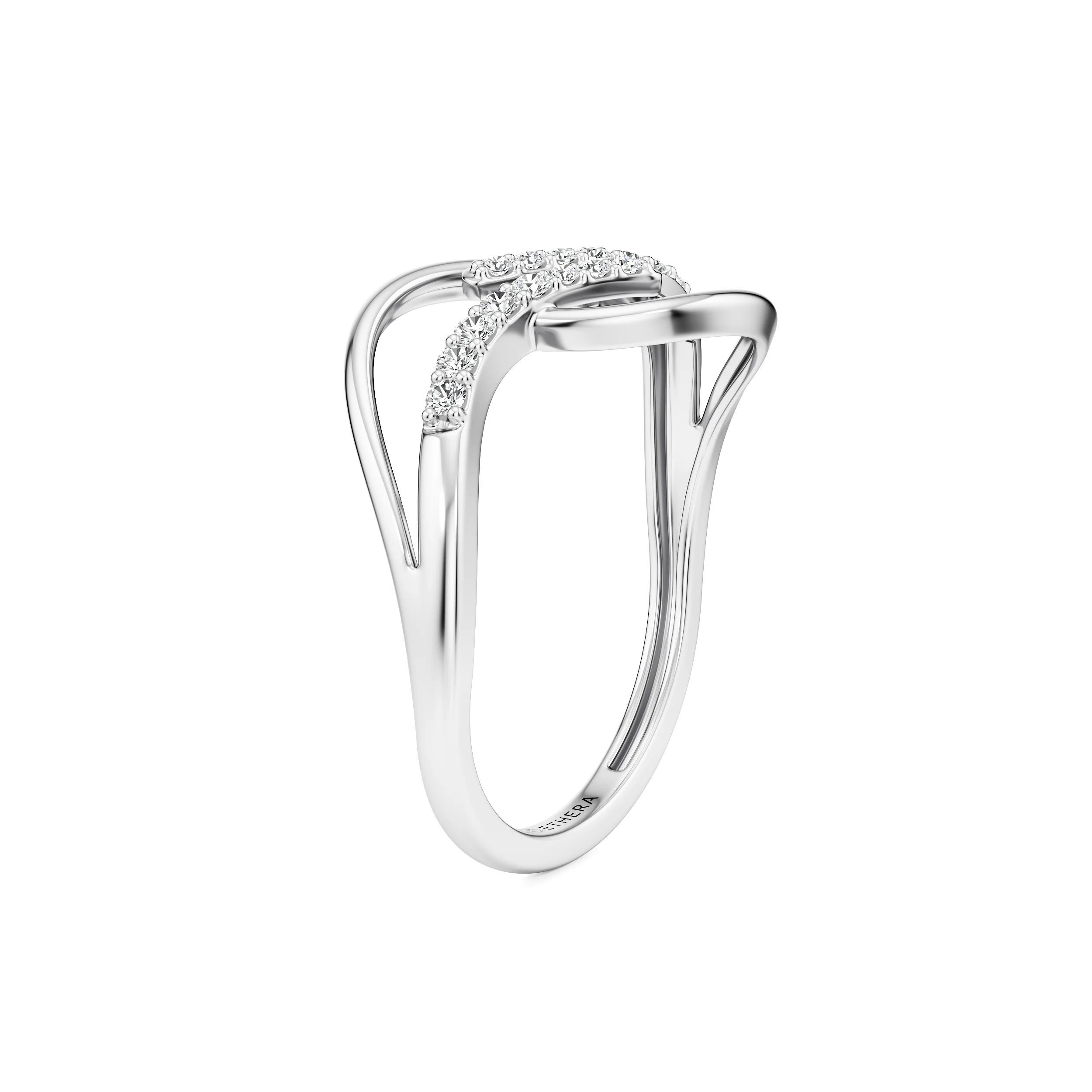 Infinity Flow Diamond Ring 10