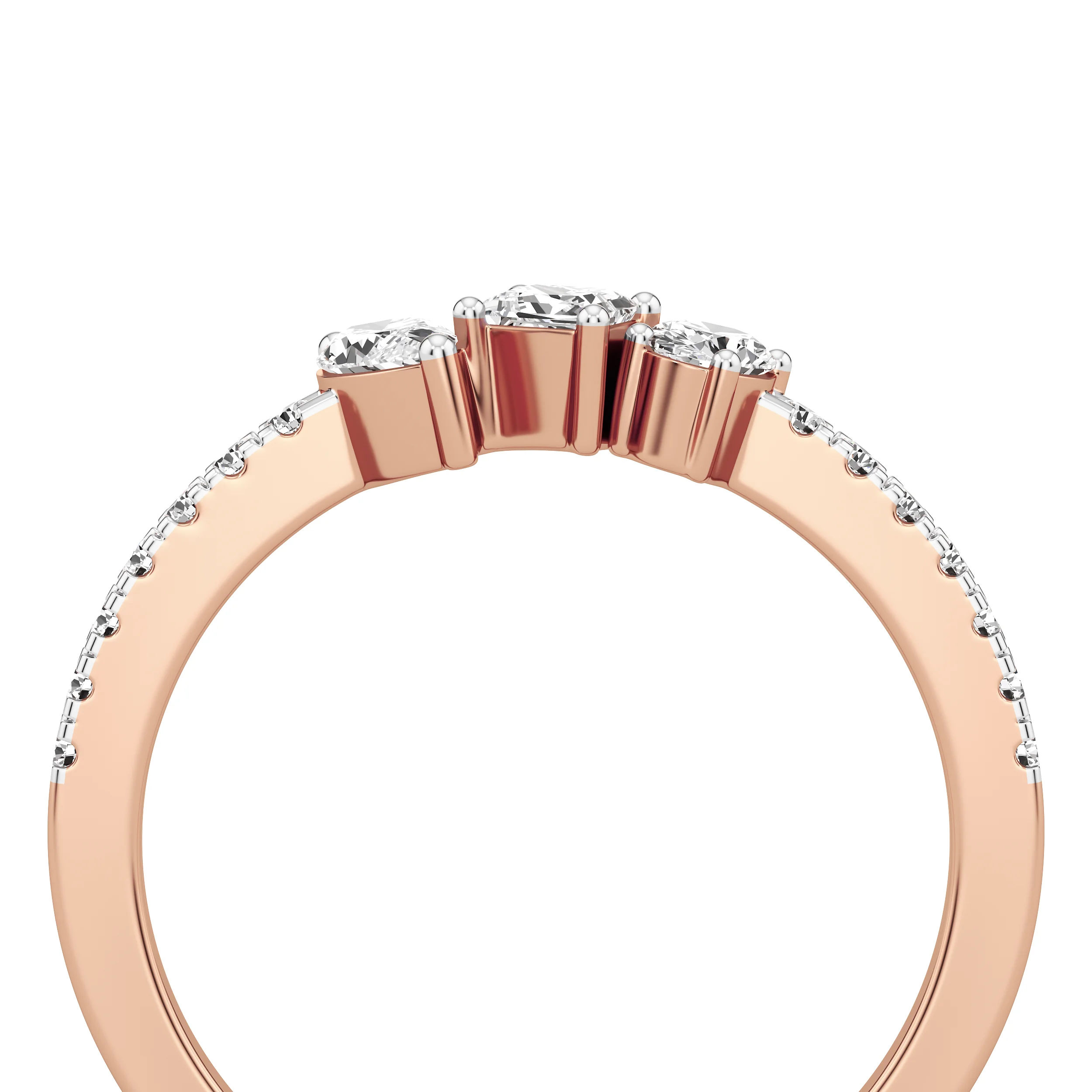 Marquise Arc Trio Ring 16