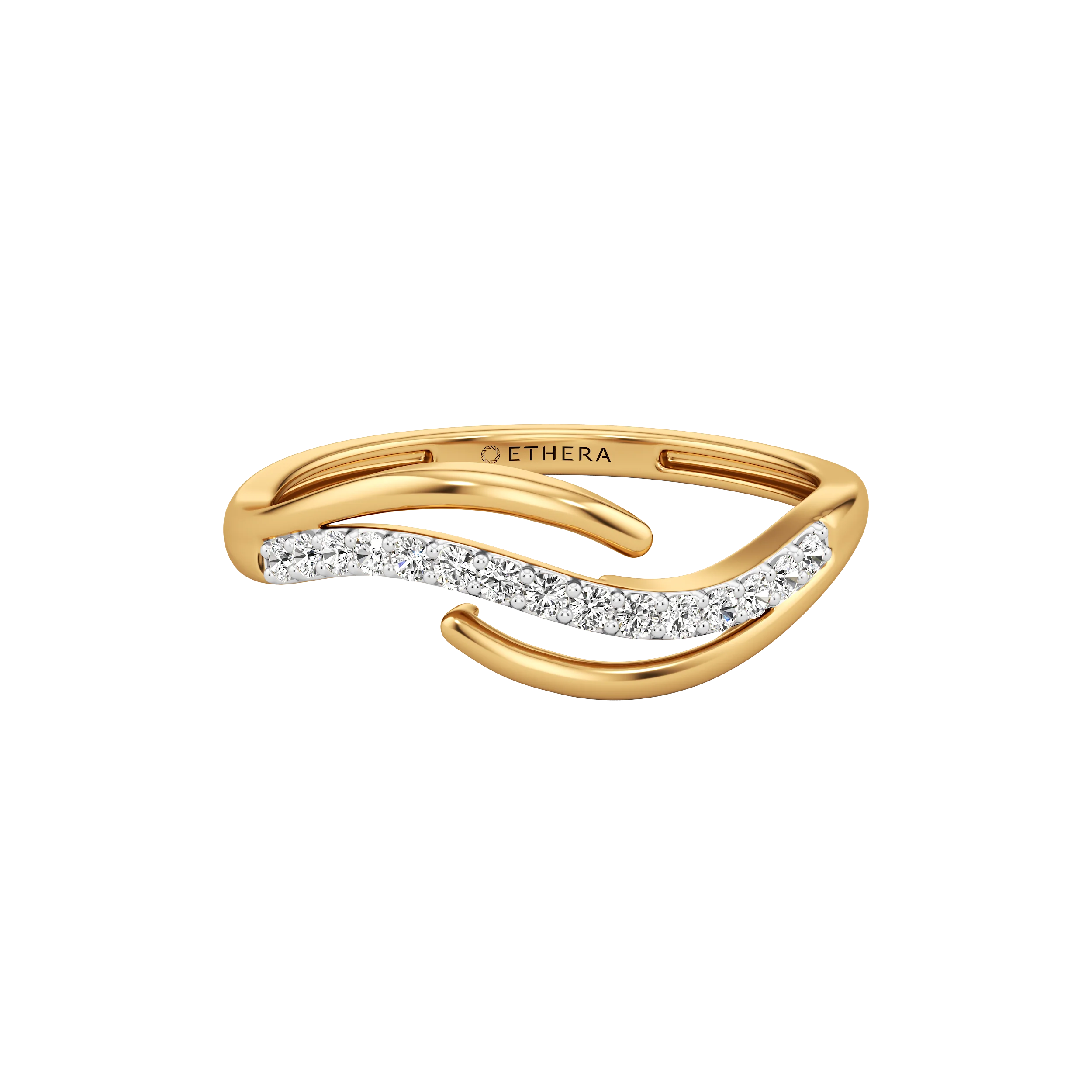 Whisper Wave Diamond Ring 4