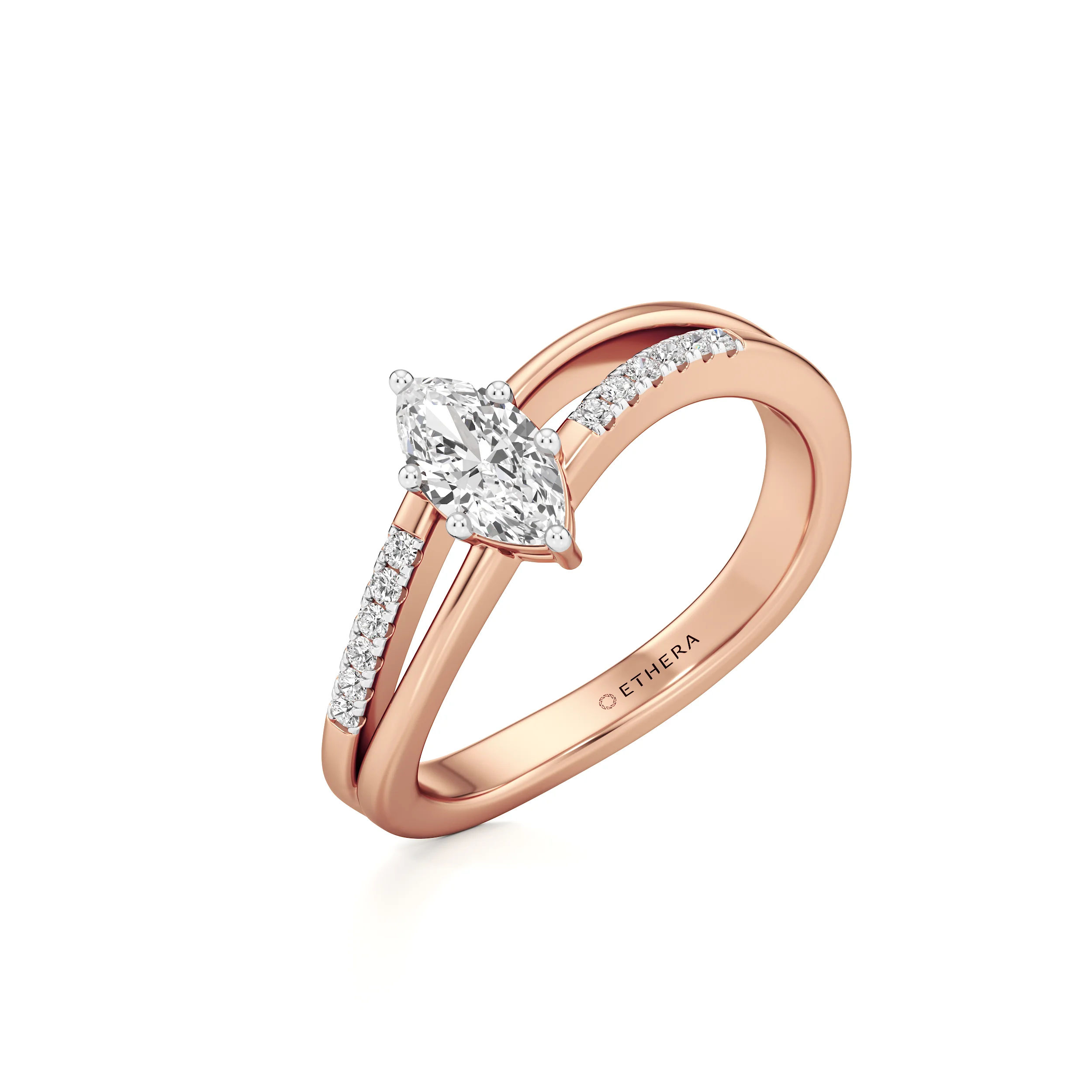 Crossline Marquise Ring 10