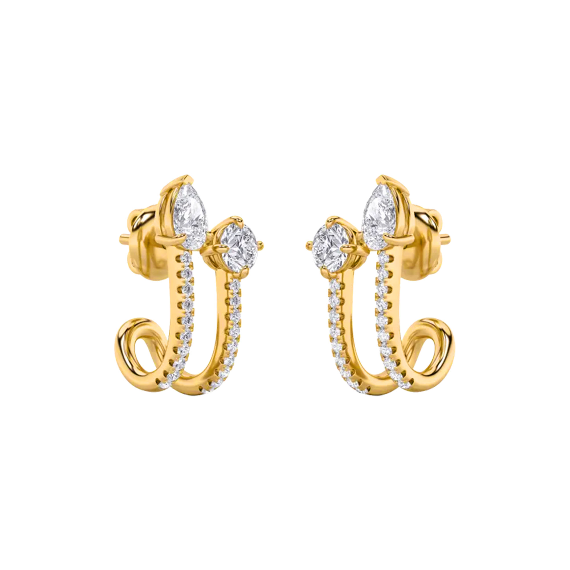 Double Delight Hoop Earrings 4