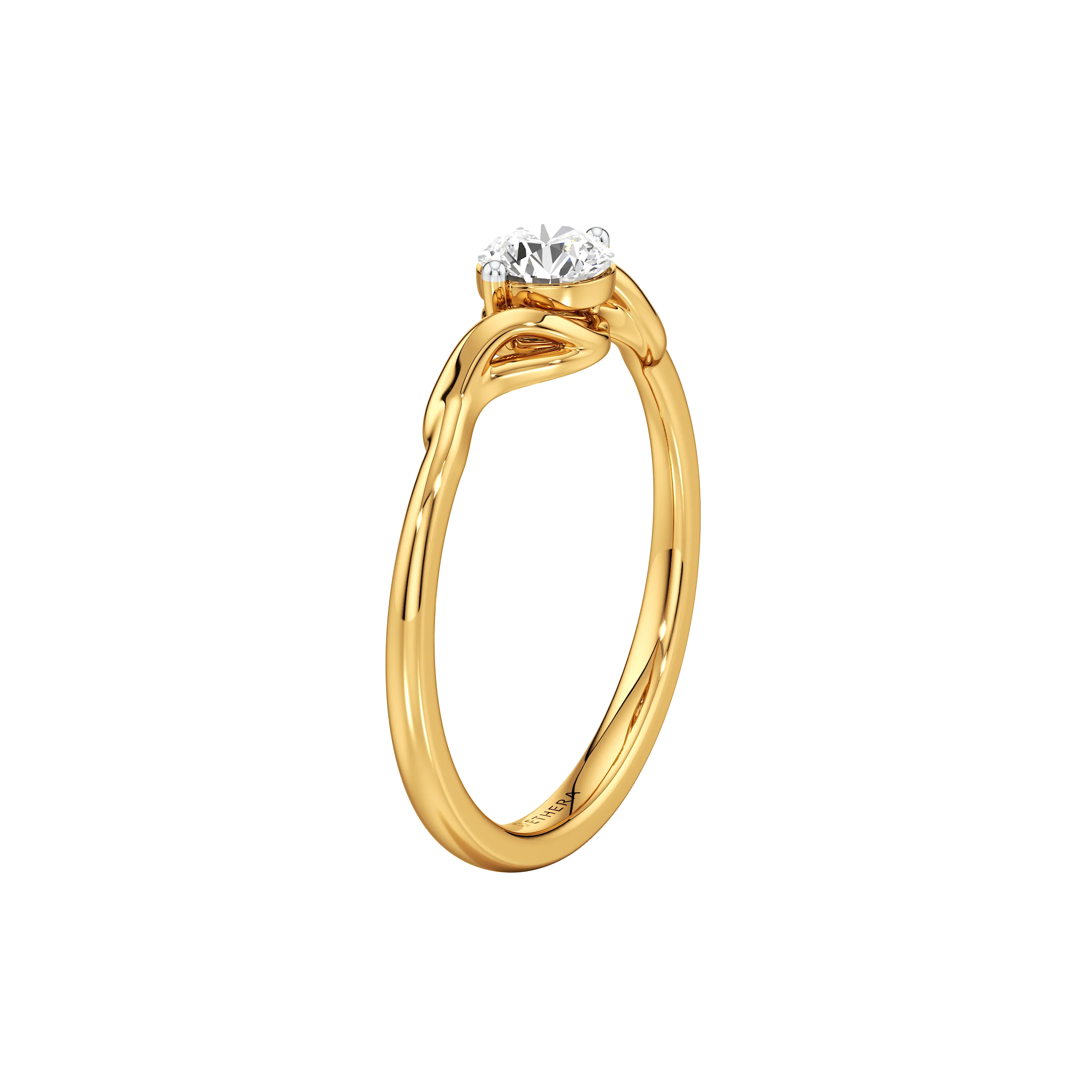 Sway Solitaire Ring 5