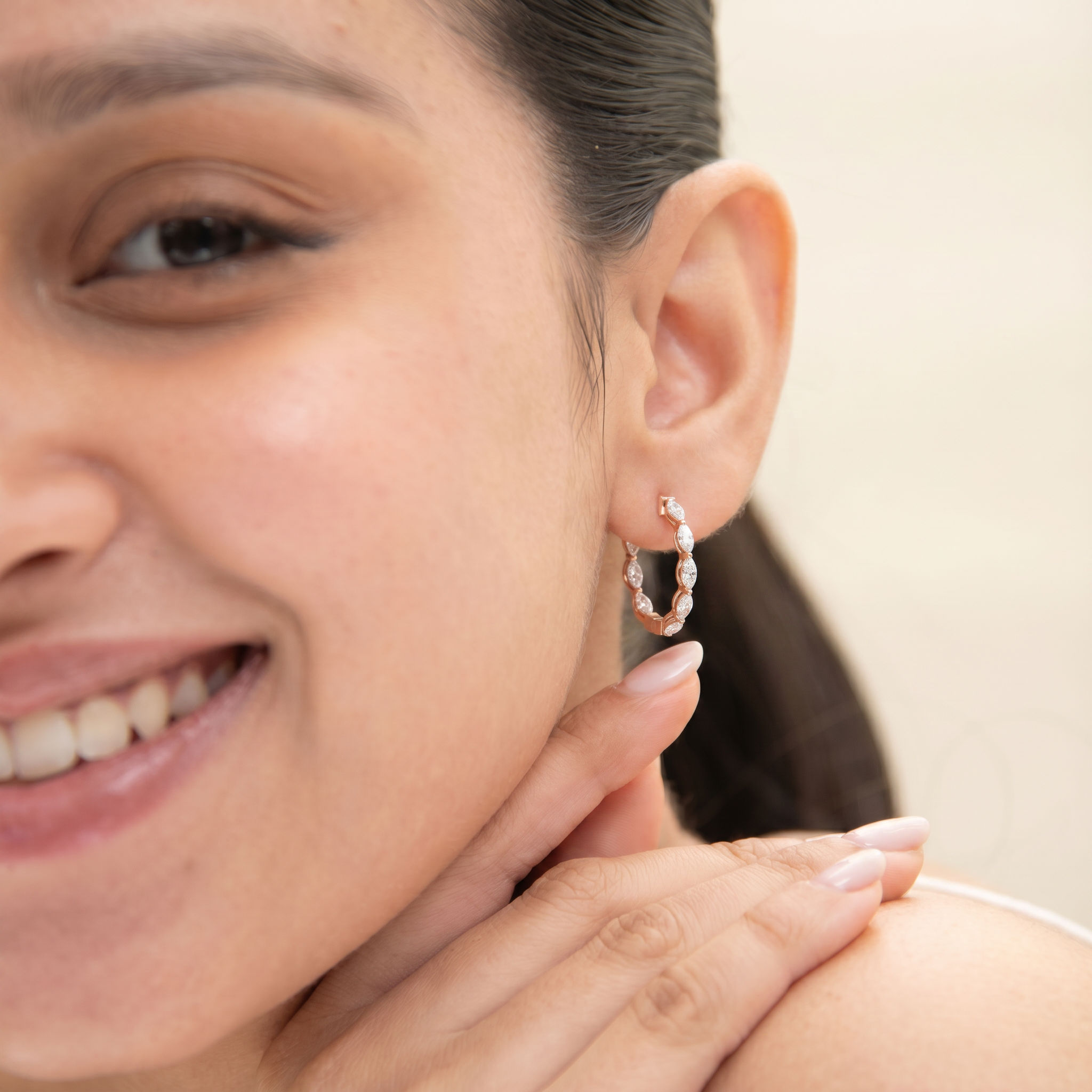 Radiant Circle Hoop Earrings 1