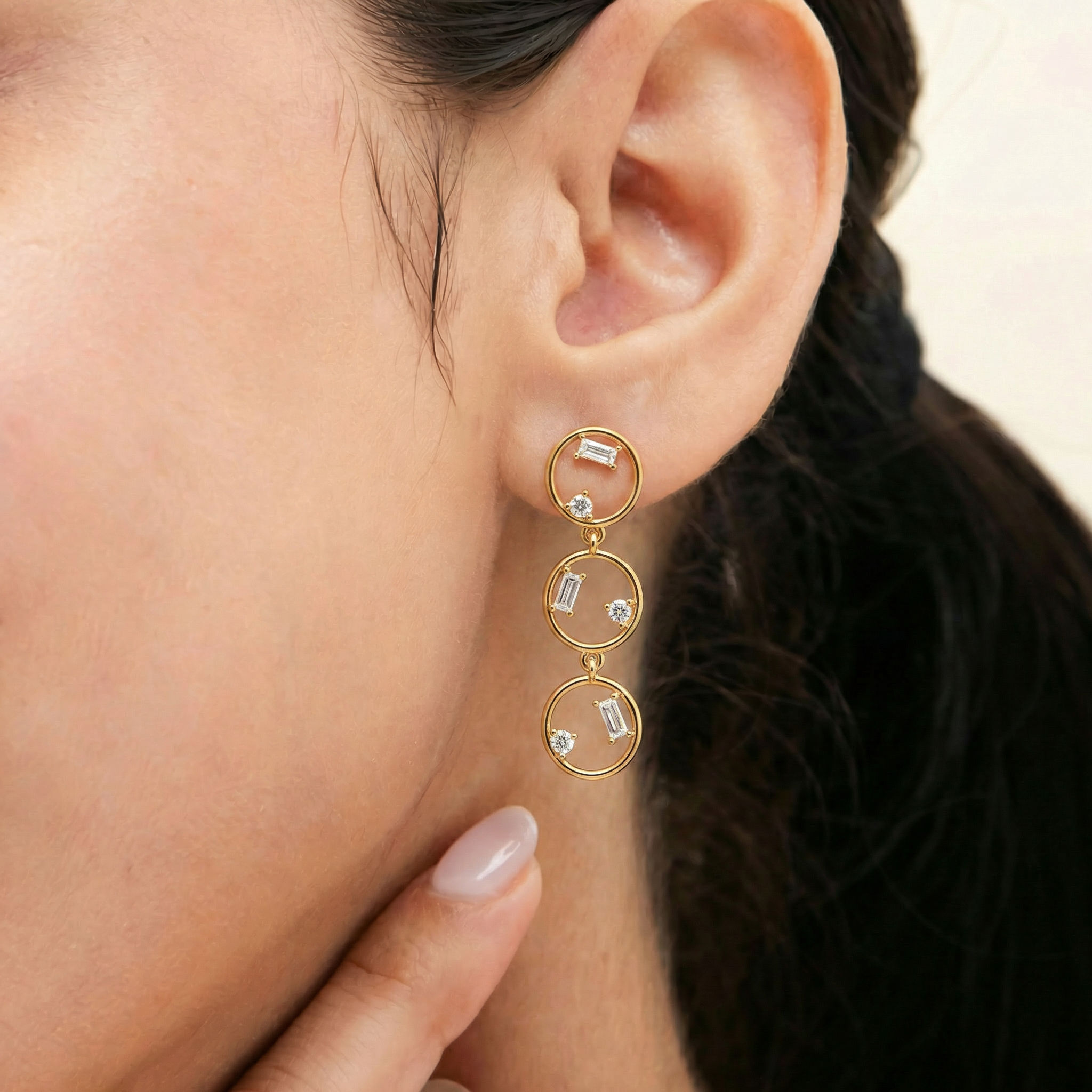 Orbit Trio Earrings 1
