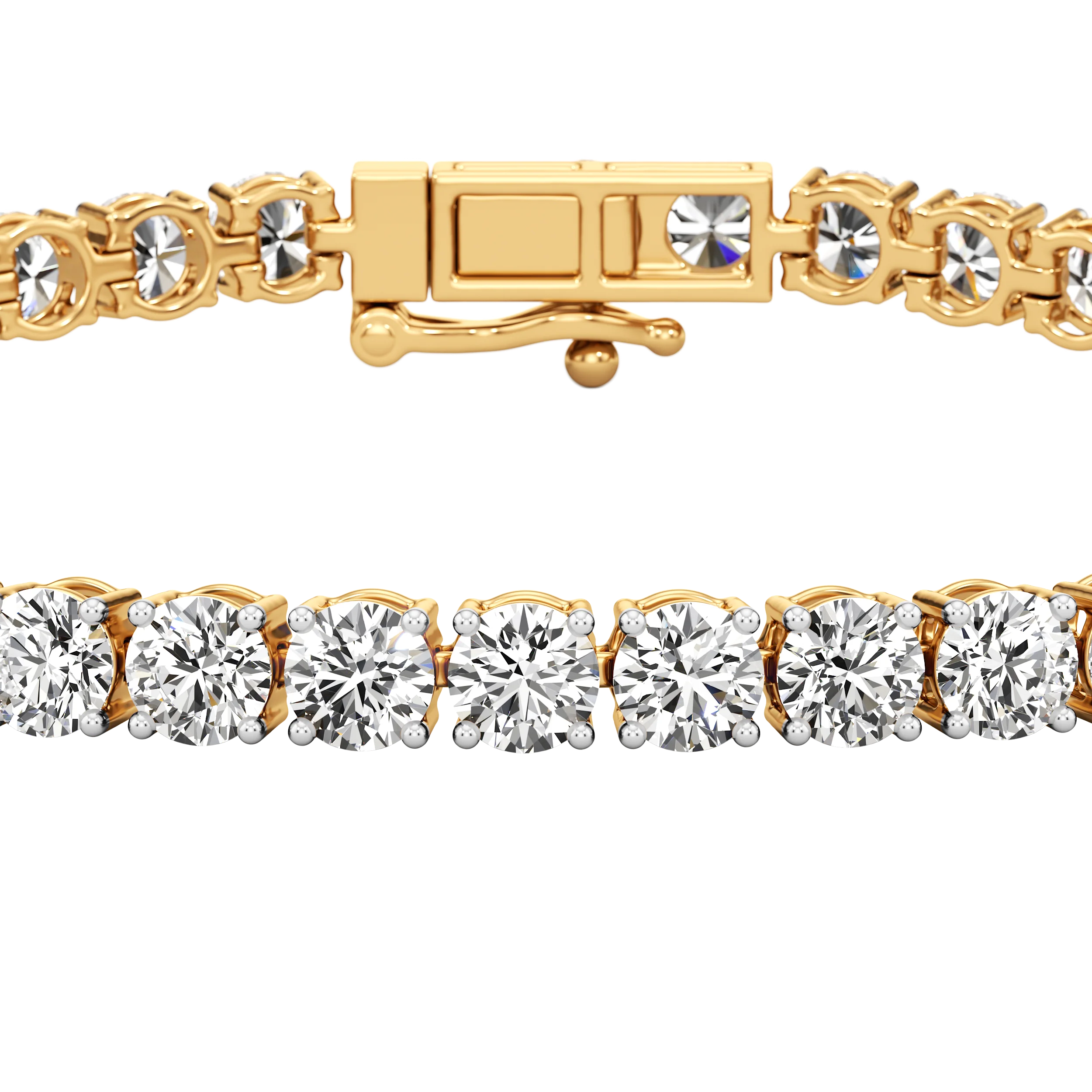 Round Line Tennis Bracelet 1