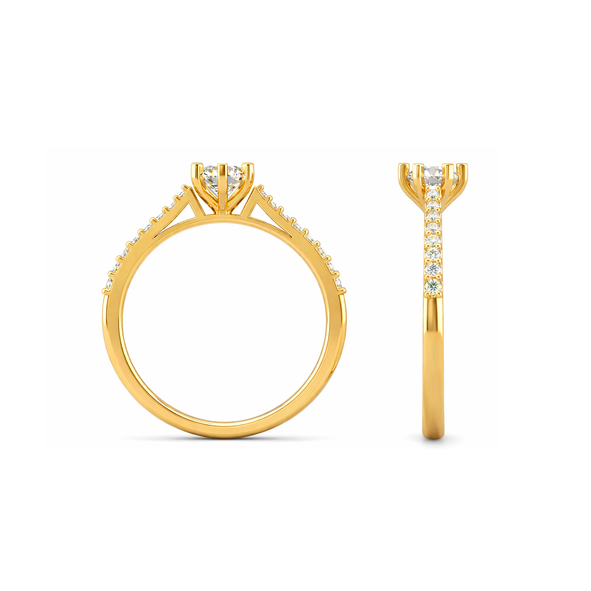 Glowrail Solitaire Ring 2