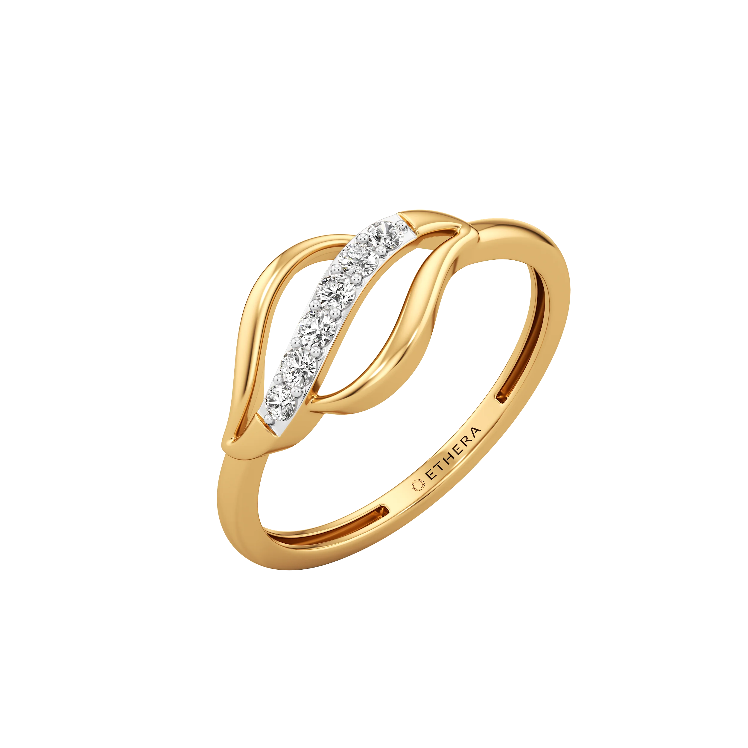 Waved Whisper Ring
