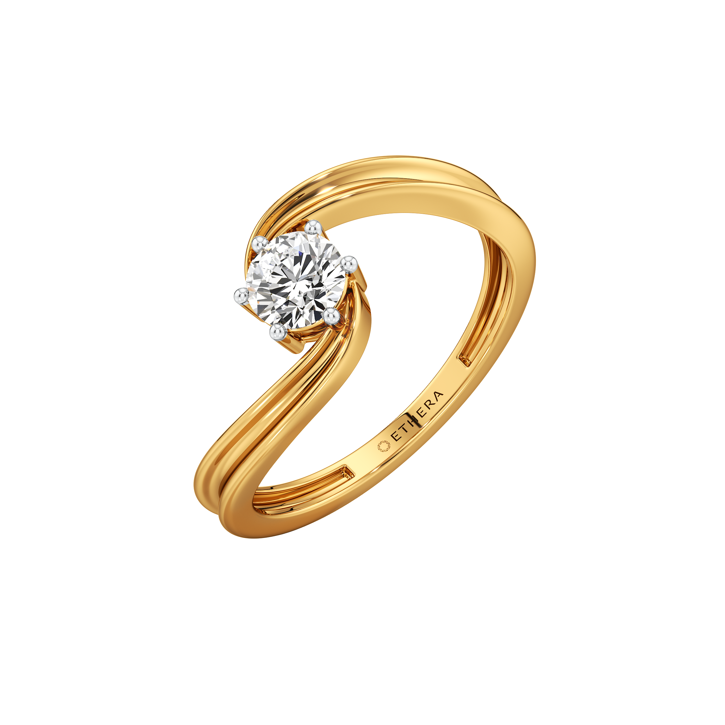 Glide Solitaire Ring 0
