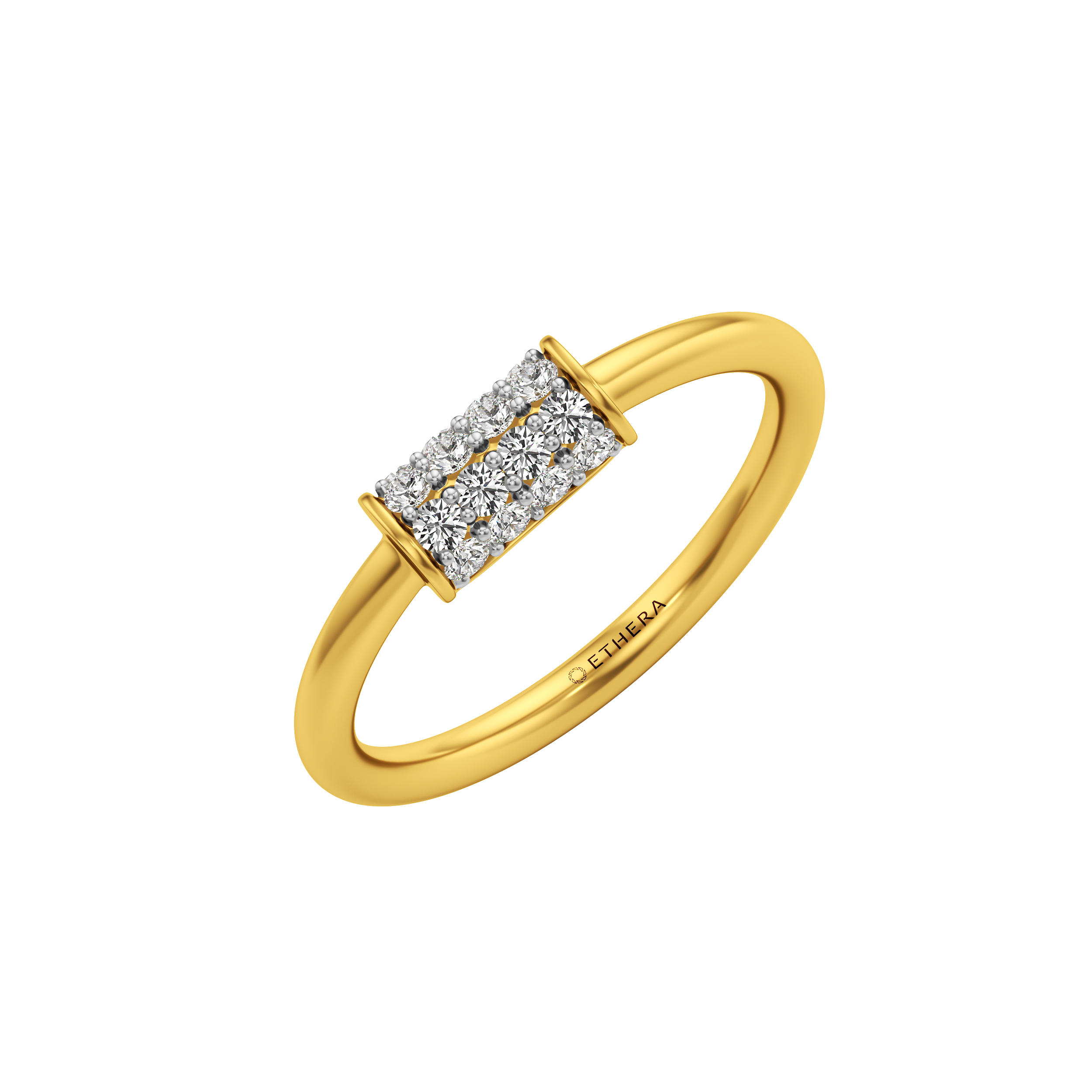 Pave Bar Ring 0